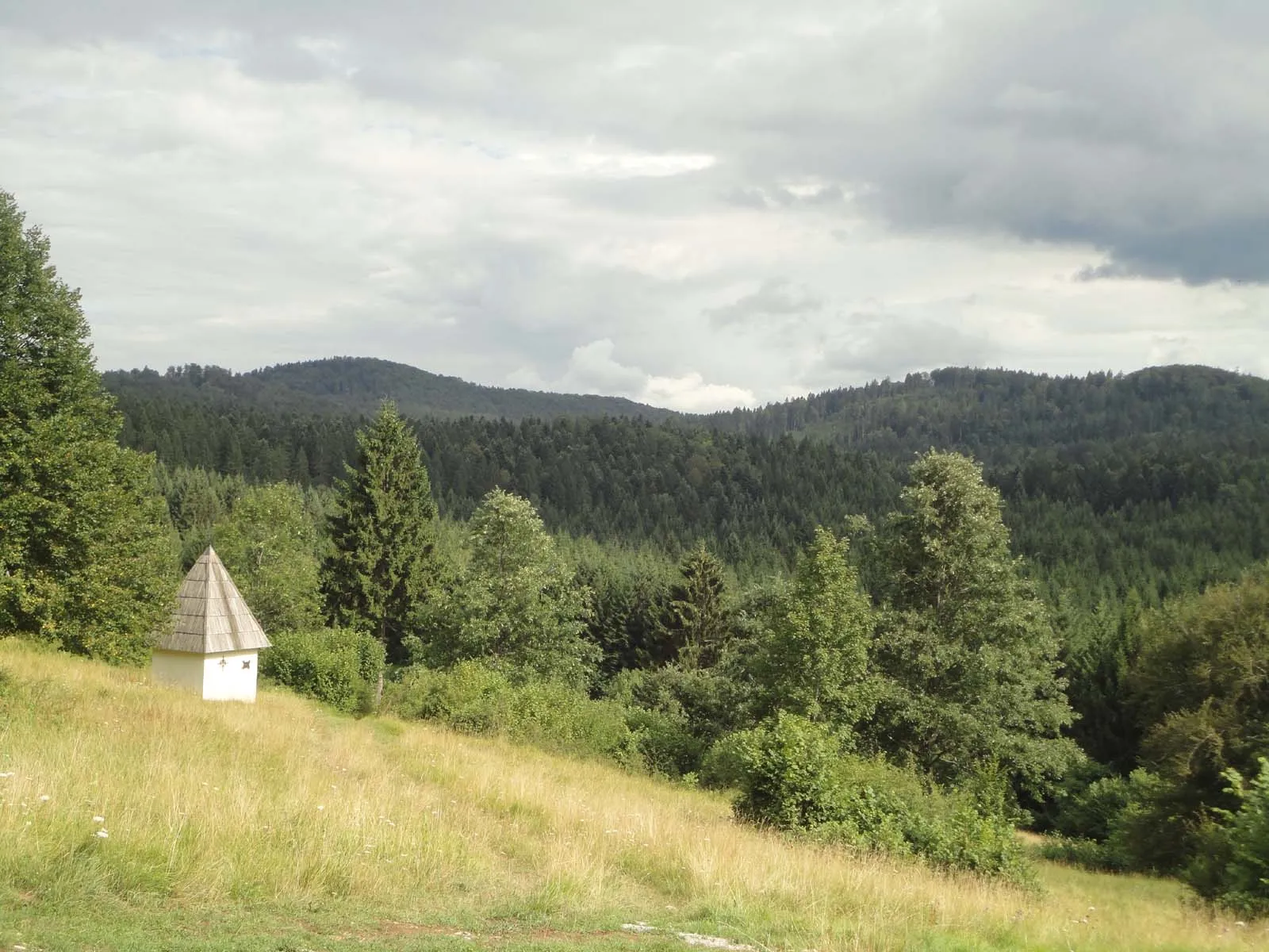 Photo showing: Kapelica in pokrajina v Podstenicah