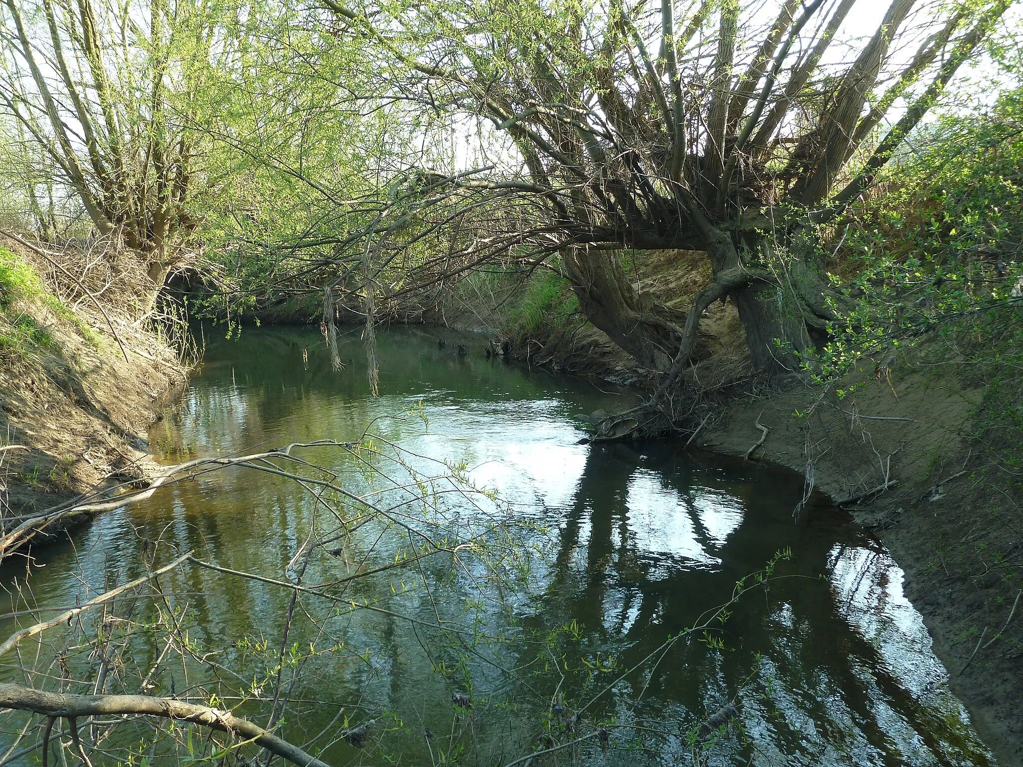 Photo showing: Sotla River at the village of Imeno