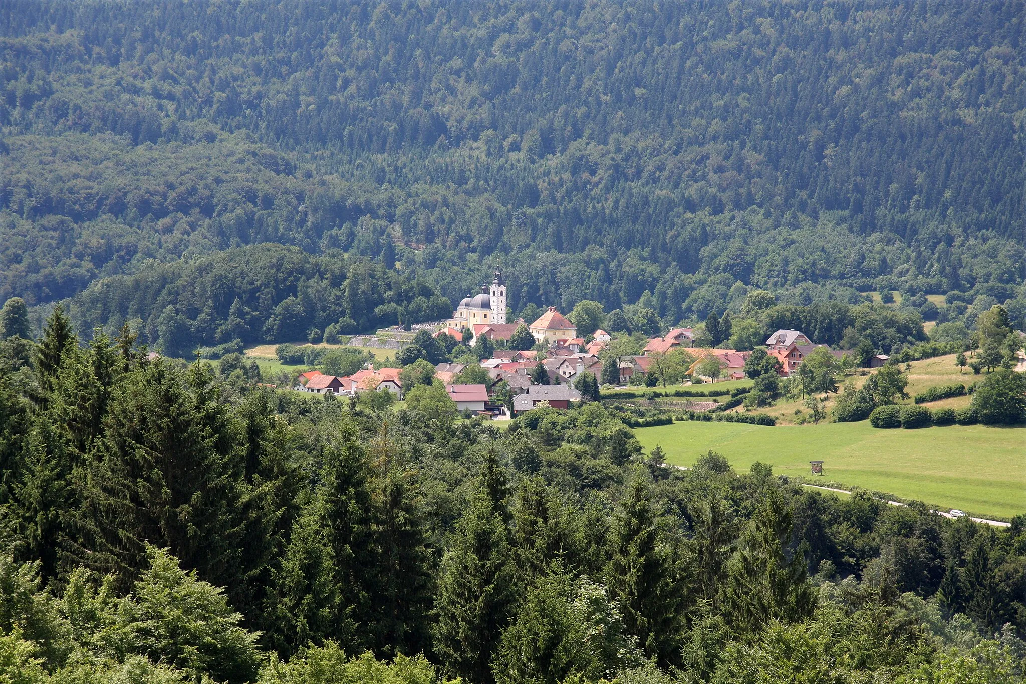 Photo showing: Preserje, a village in Brezovica municipality, Slovenia