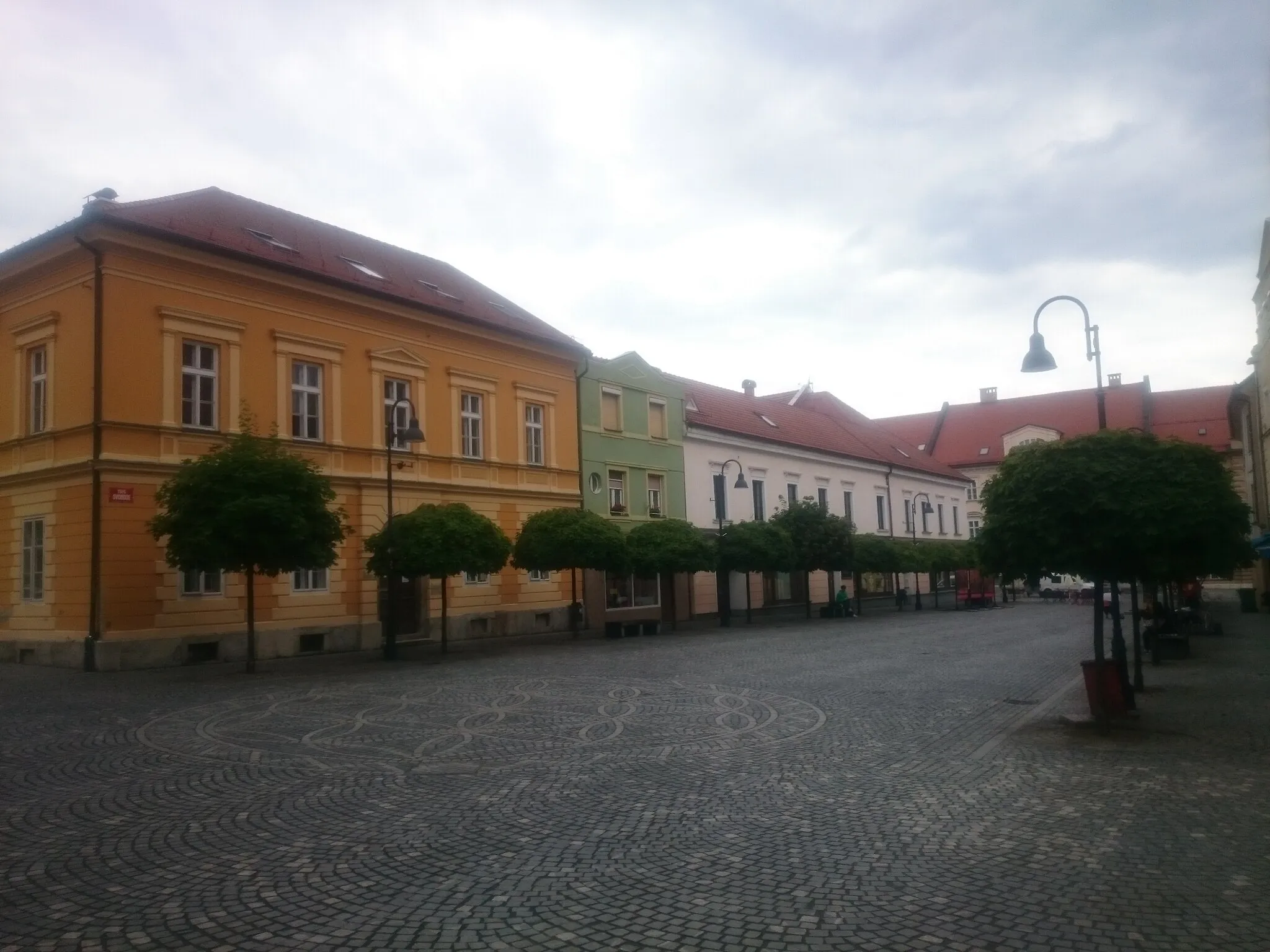 Photo showing: Slovenj Gradec, view of the soth western side of Trg svobode.