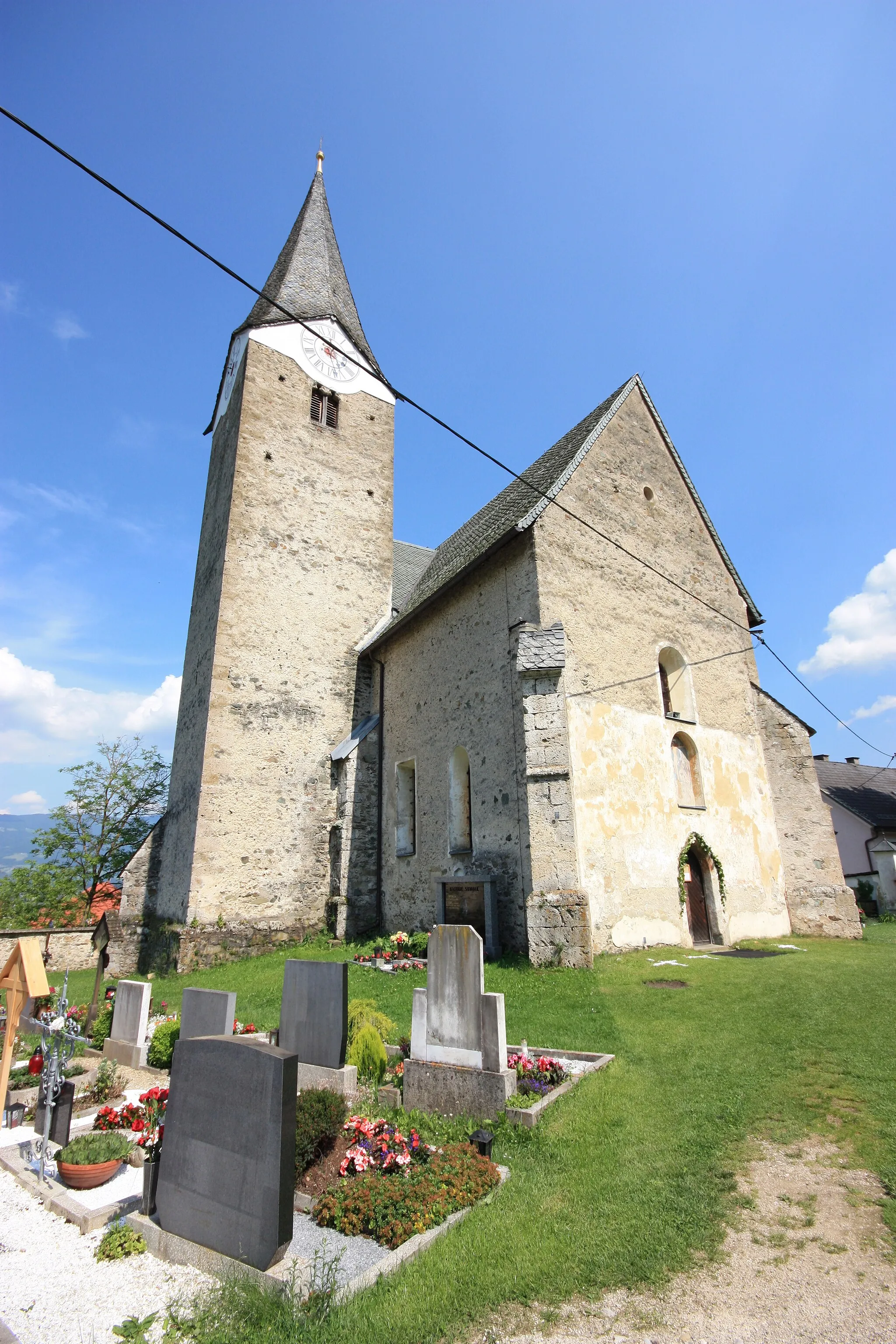 Photo showing: Parish-church in Neuhaus/Suha, Carinthia