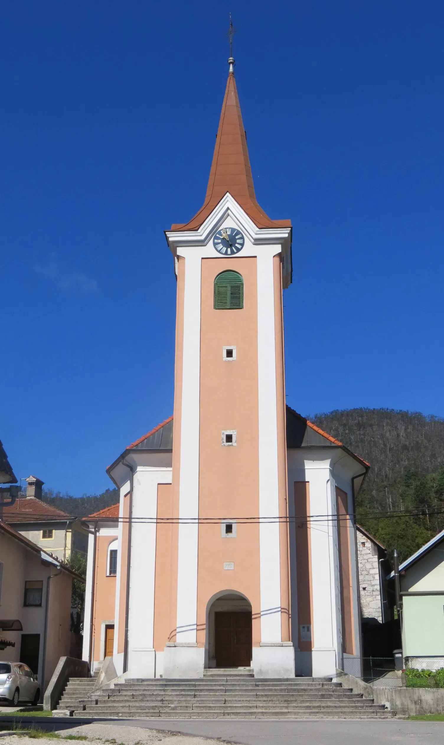 Photo showing: Saint Roch's Church in Planina, Municipality of Postojna, Slovenia