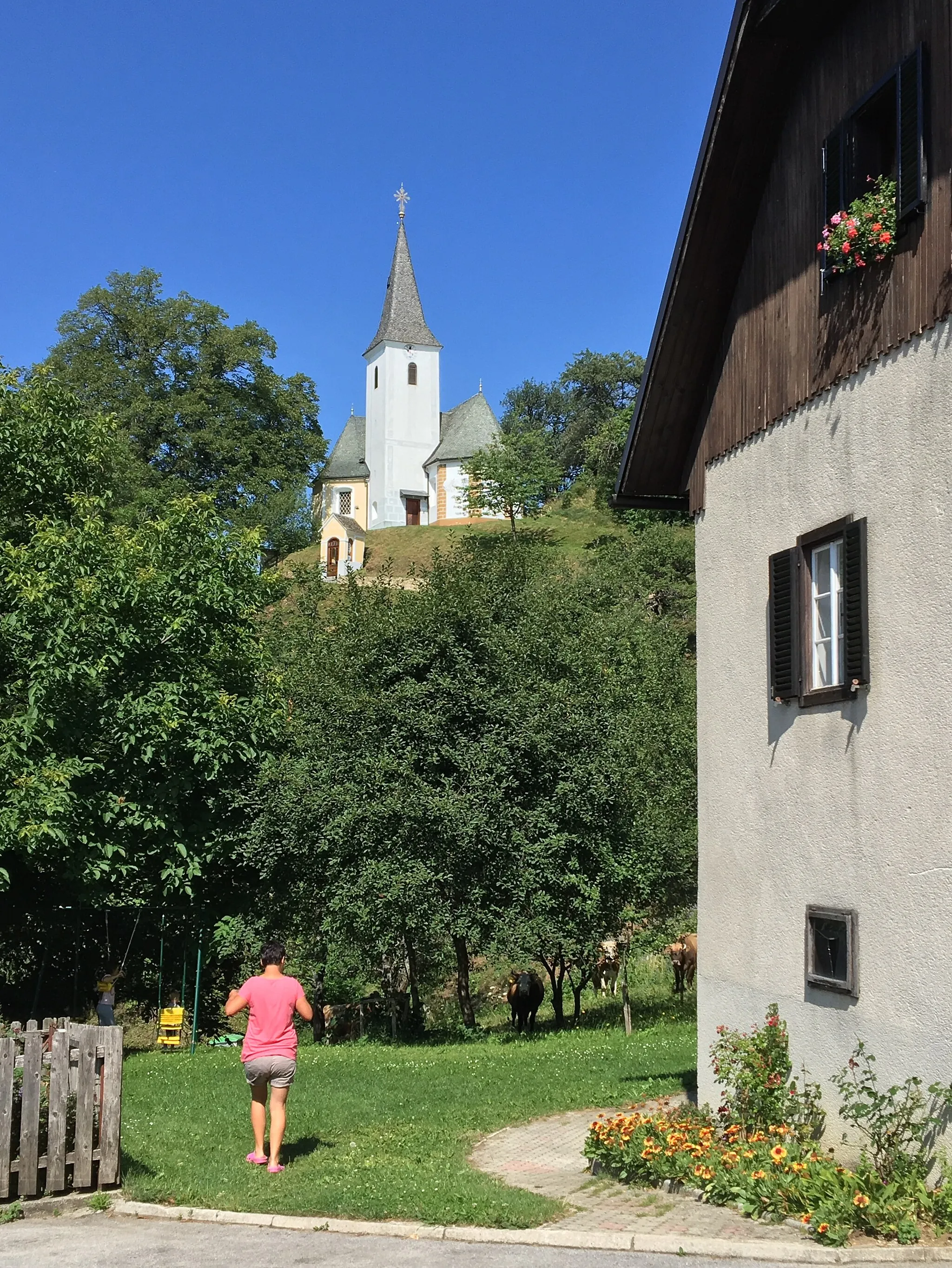 Photo showing: Skomarje ve Slovinsku - kostel sv. Lamberta