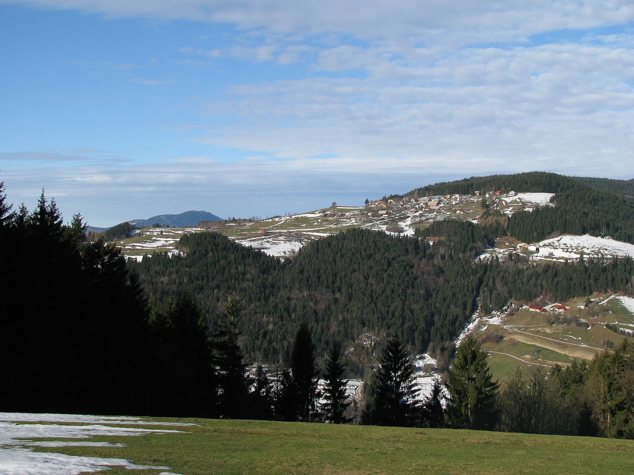 Photo showing: Pogled na Božje, Pohorje