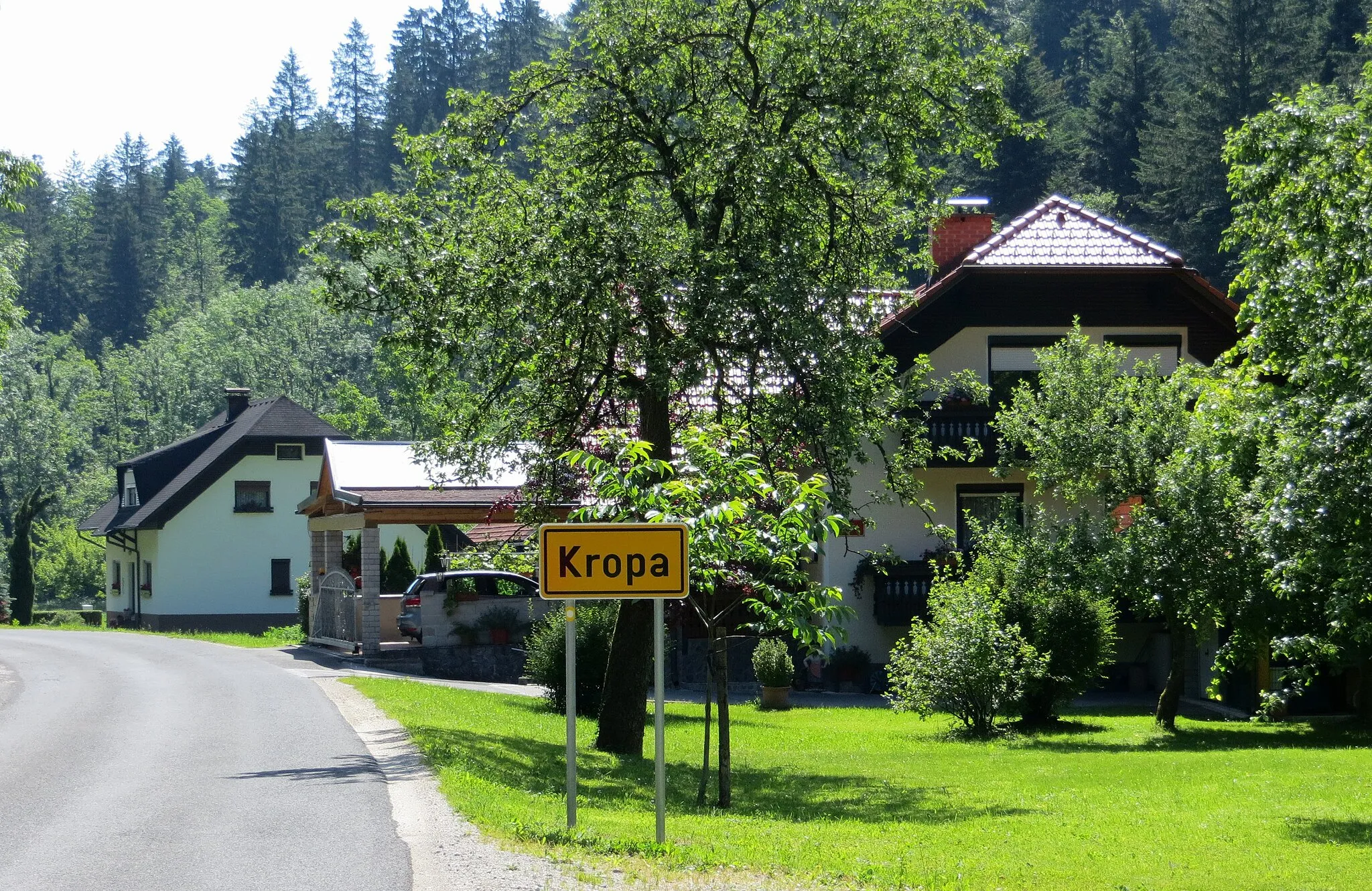Photo showing: Kropa, a hamlet of Bočna, Municipality of Gornji Grad, Slovenia