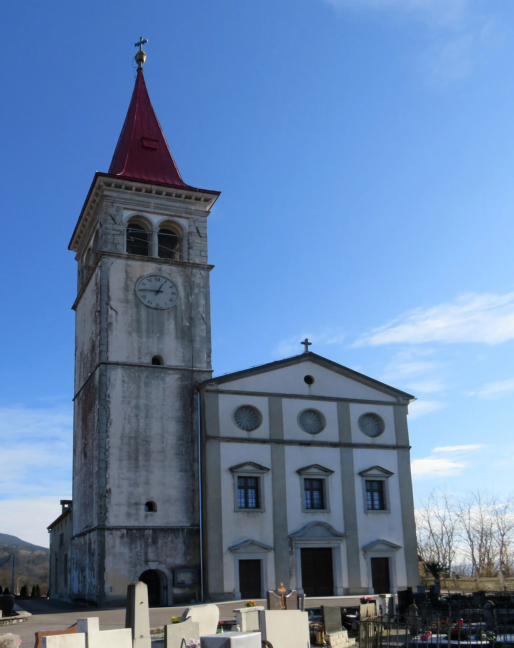 Photo showing: Saint Peter's Church in Trnovo, Municipality of Ilirska Bistrica, Slovenia