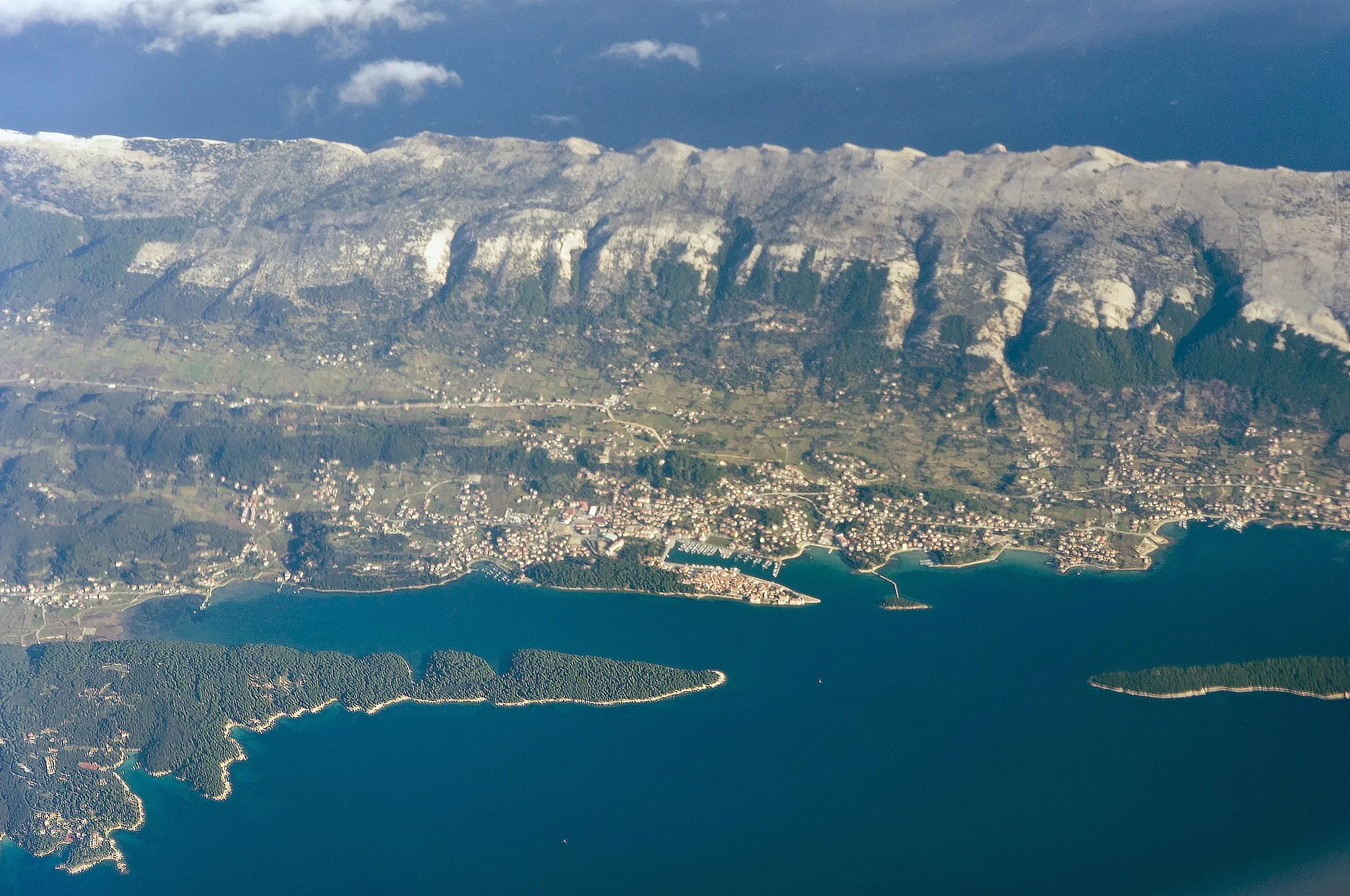 Photo showing: Croatia, aerial views along the coast of Croatia