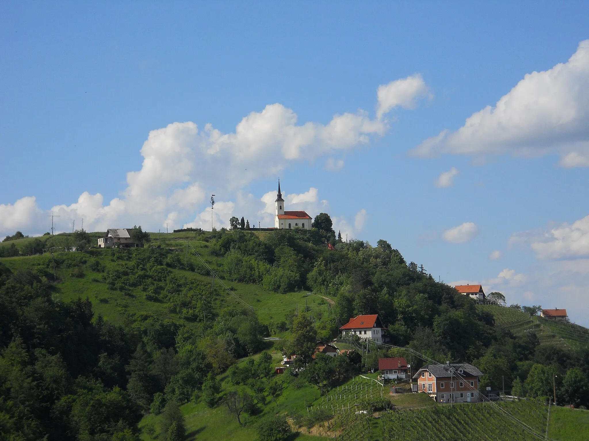 Photo showing: The hill Urban above Maribor. Kamnica, Maribor, Slovenia.