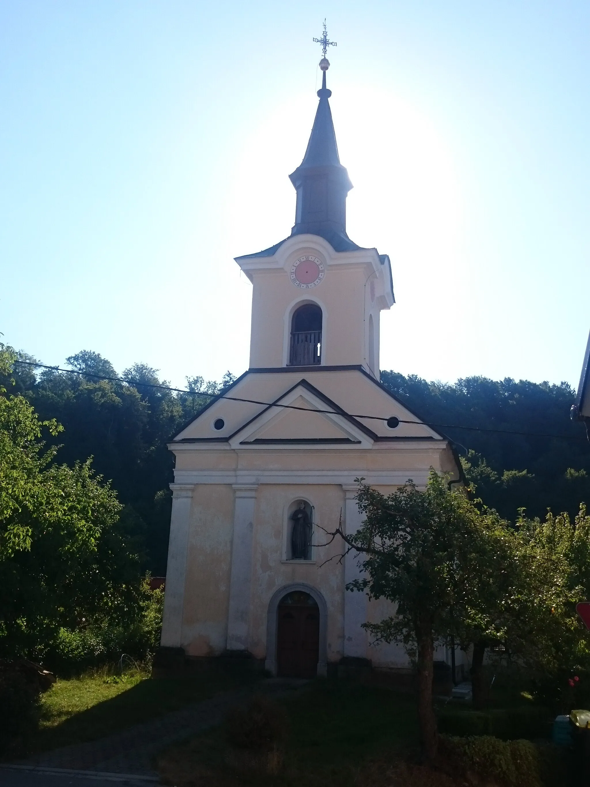 Photo showing: St. Leonard's church in Spodnje Gameljne. More info (in Slovenian only).