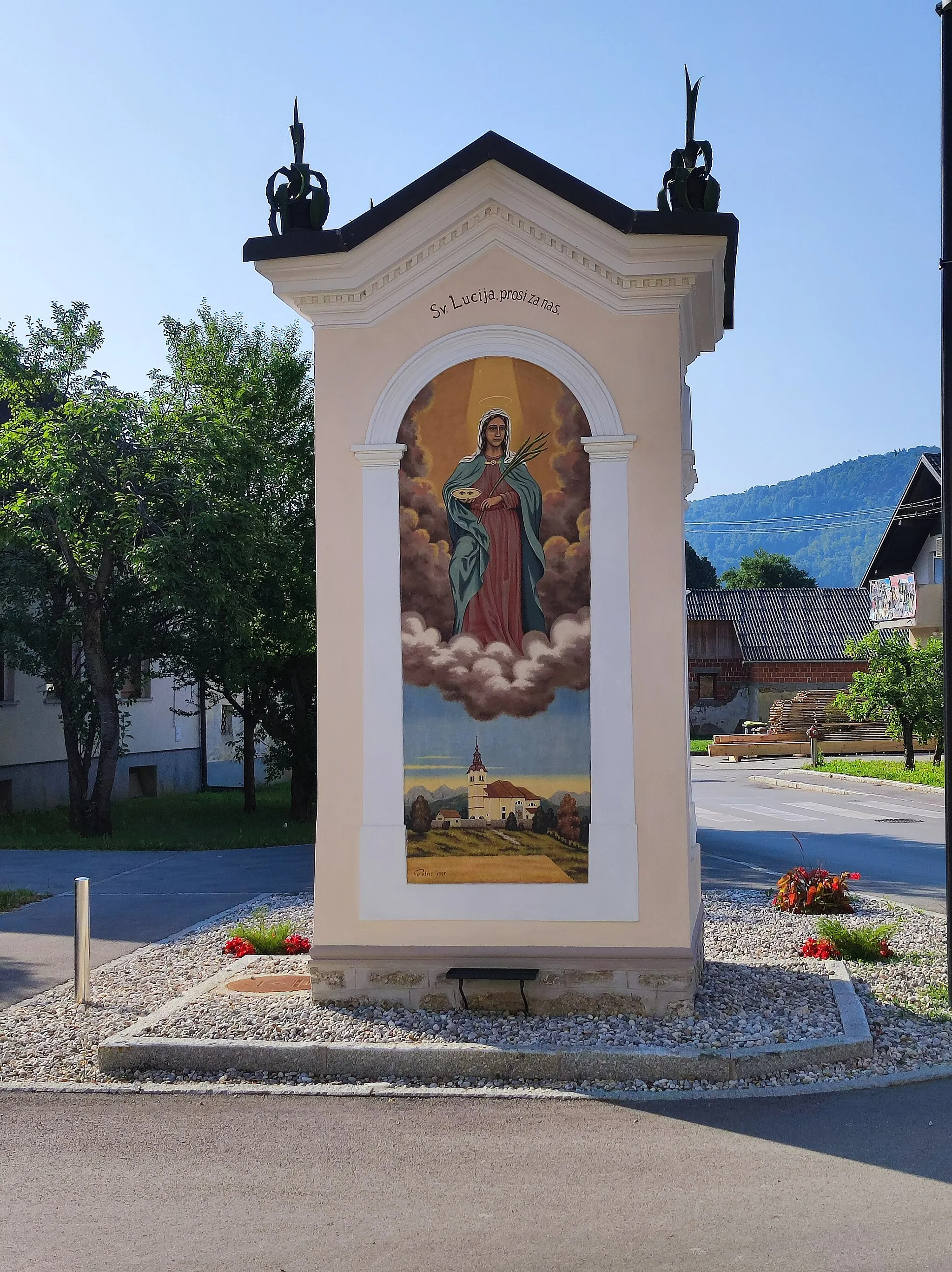 Photo showing: Chapel shrine in Polje pri Vodicah.