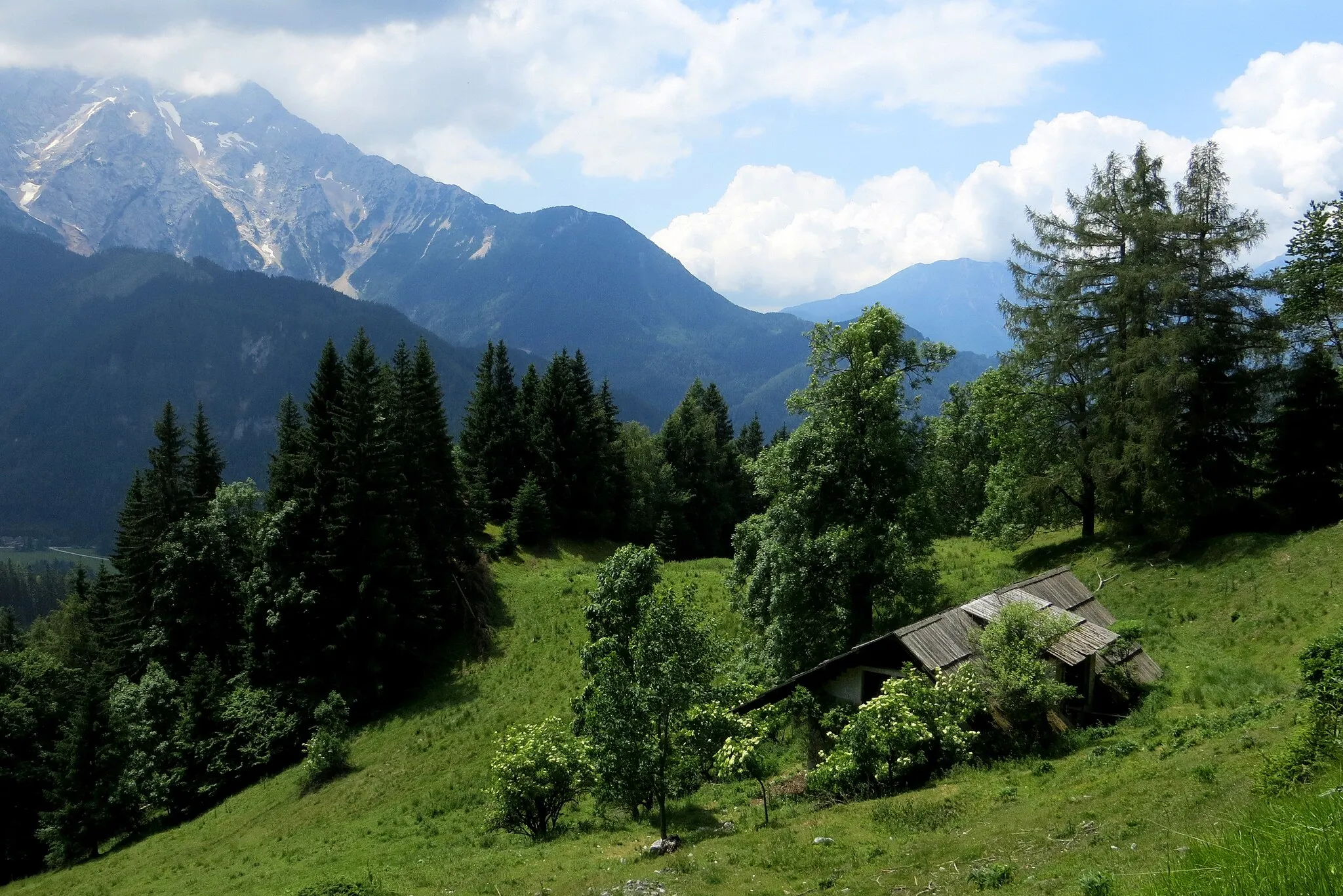 Photo showing: Rakež Pasture in Zgornje Jezersko, Municipality of Jezersko, Slovenia