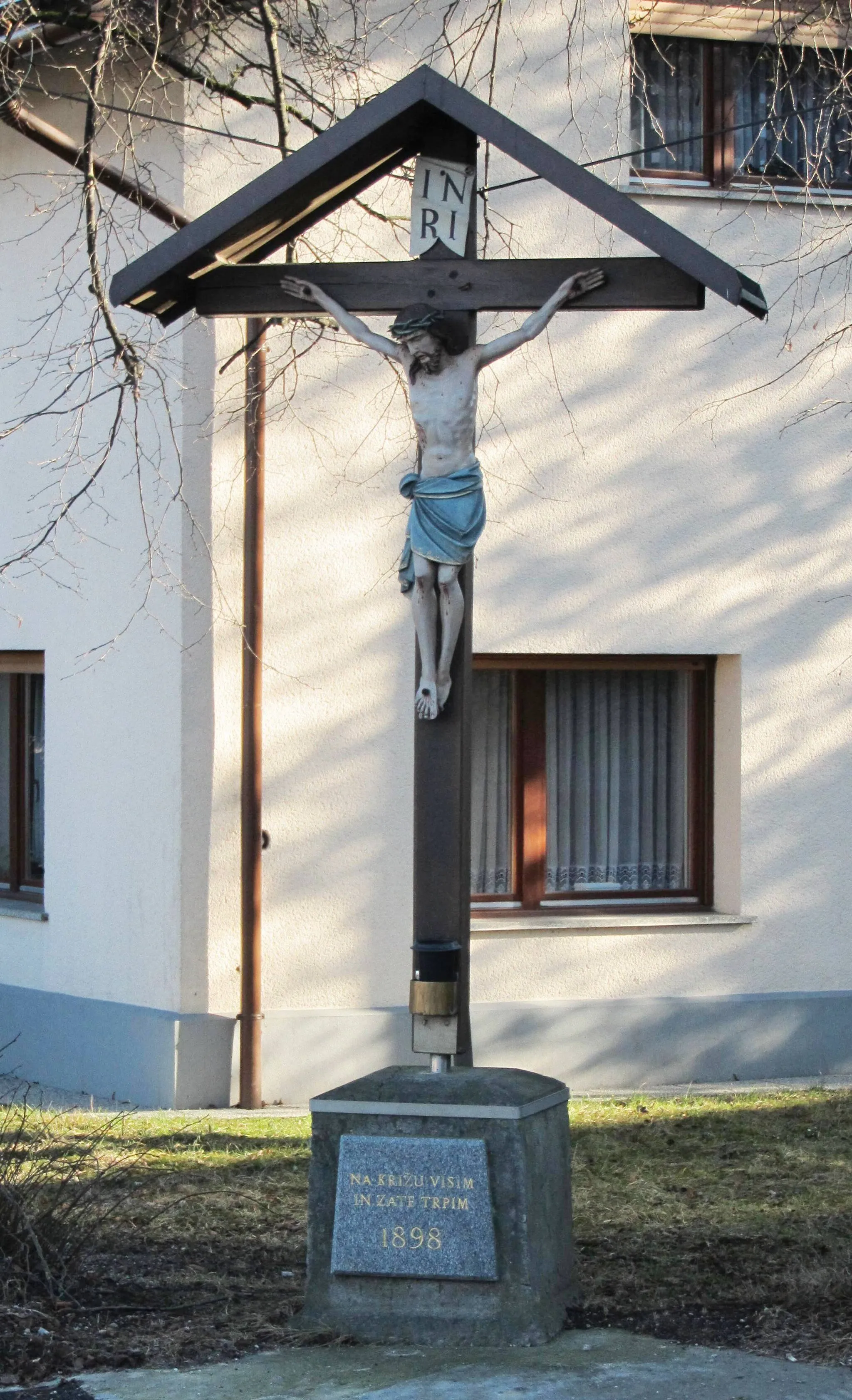 Photo showing: Wayside shrine in Razori, Municipality of Dobrova–Polhov Gradec, Slovenia