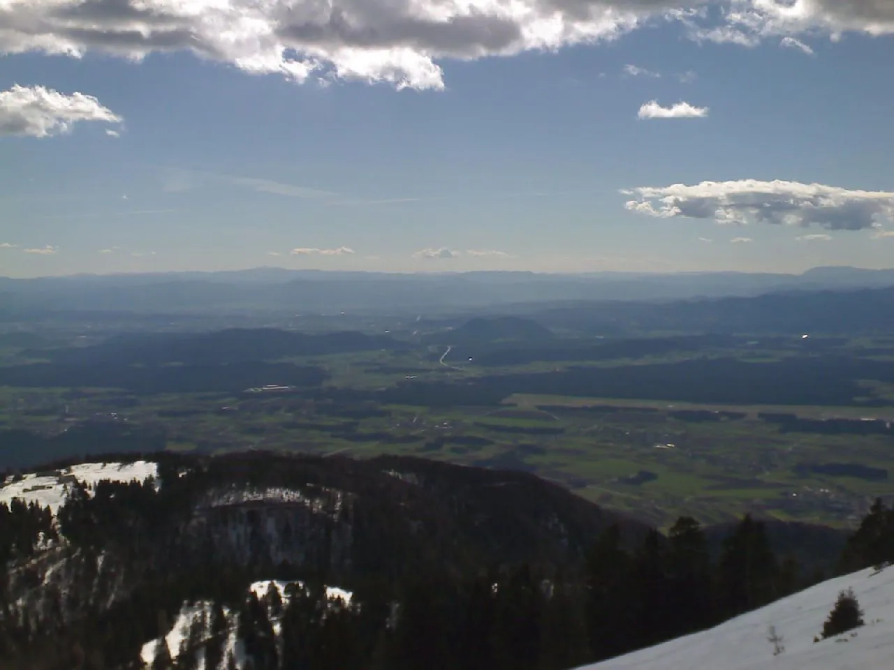 Photo showing: Krvavec - View from Ljubljana