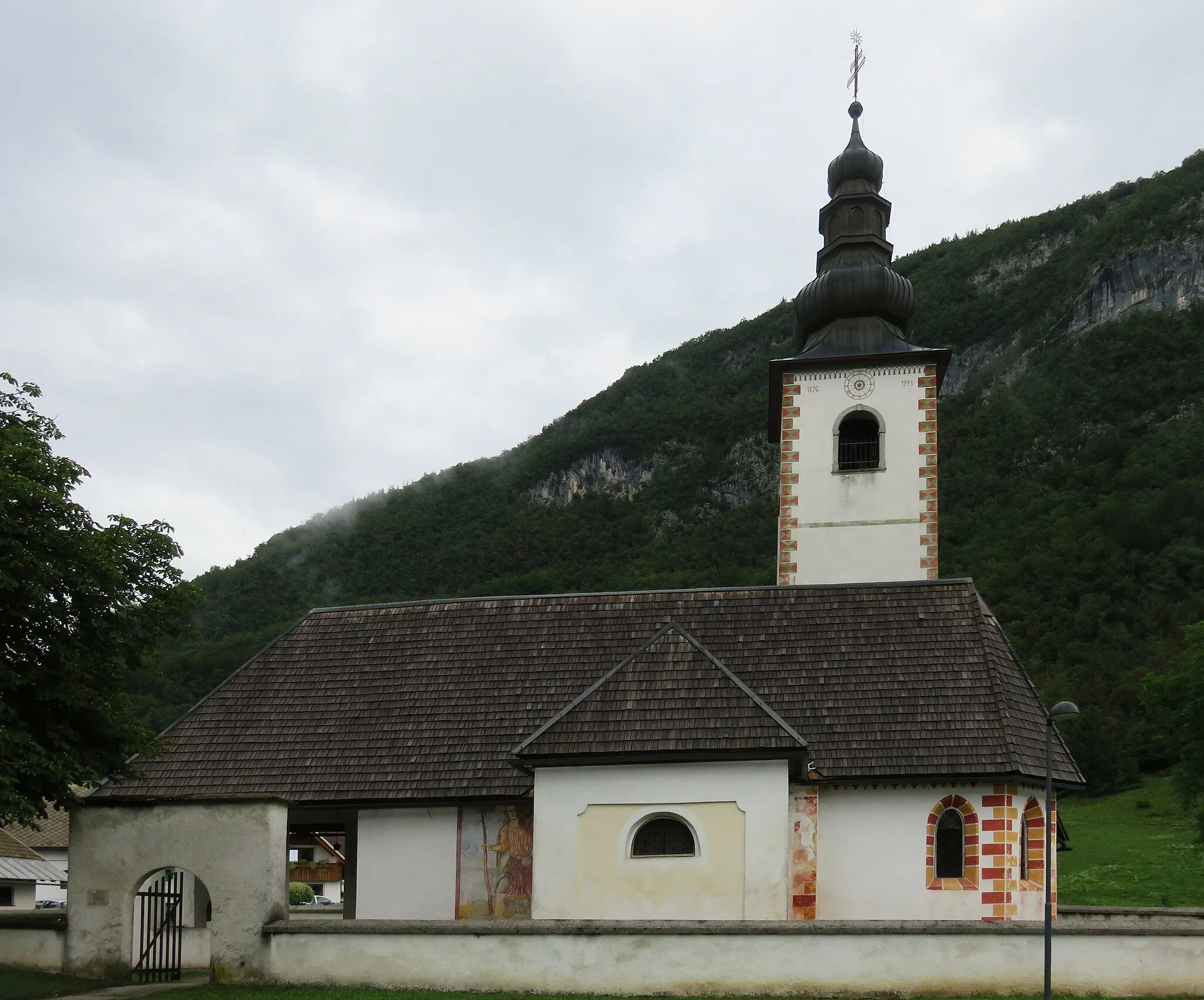 Photo showing: Saint Paul's Church in Stara Fužina, Municipality of Bohinj, Slovenia