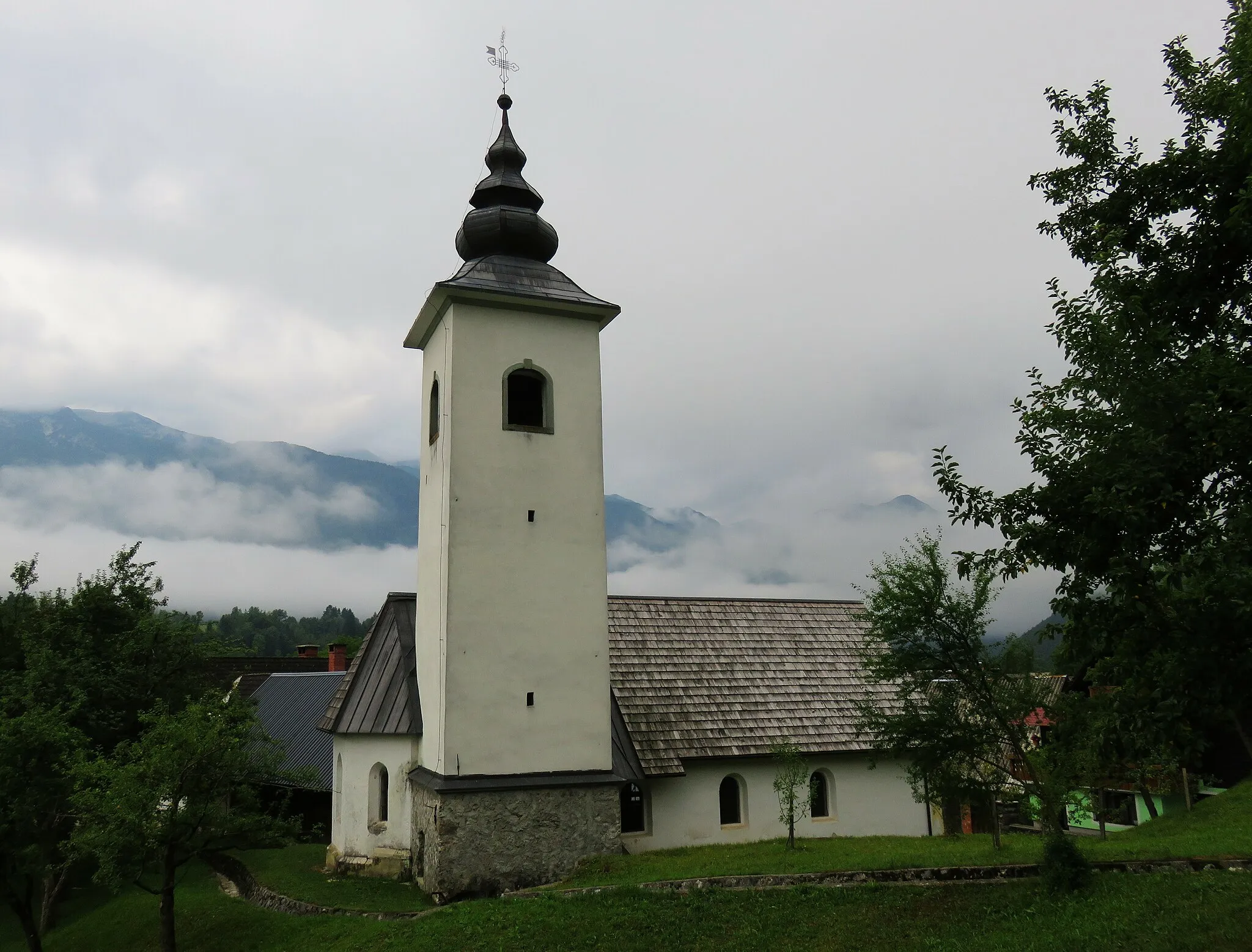 Photo showing: Saint Mary Magdalene Church in Brod, Municipality of Bohinj, Slovenia