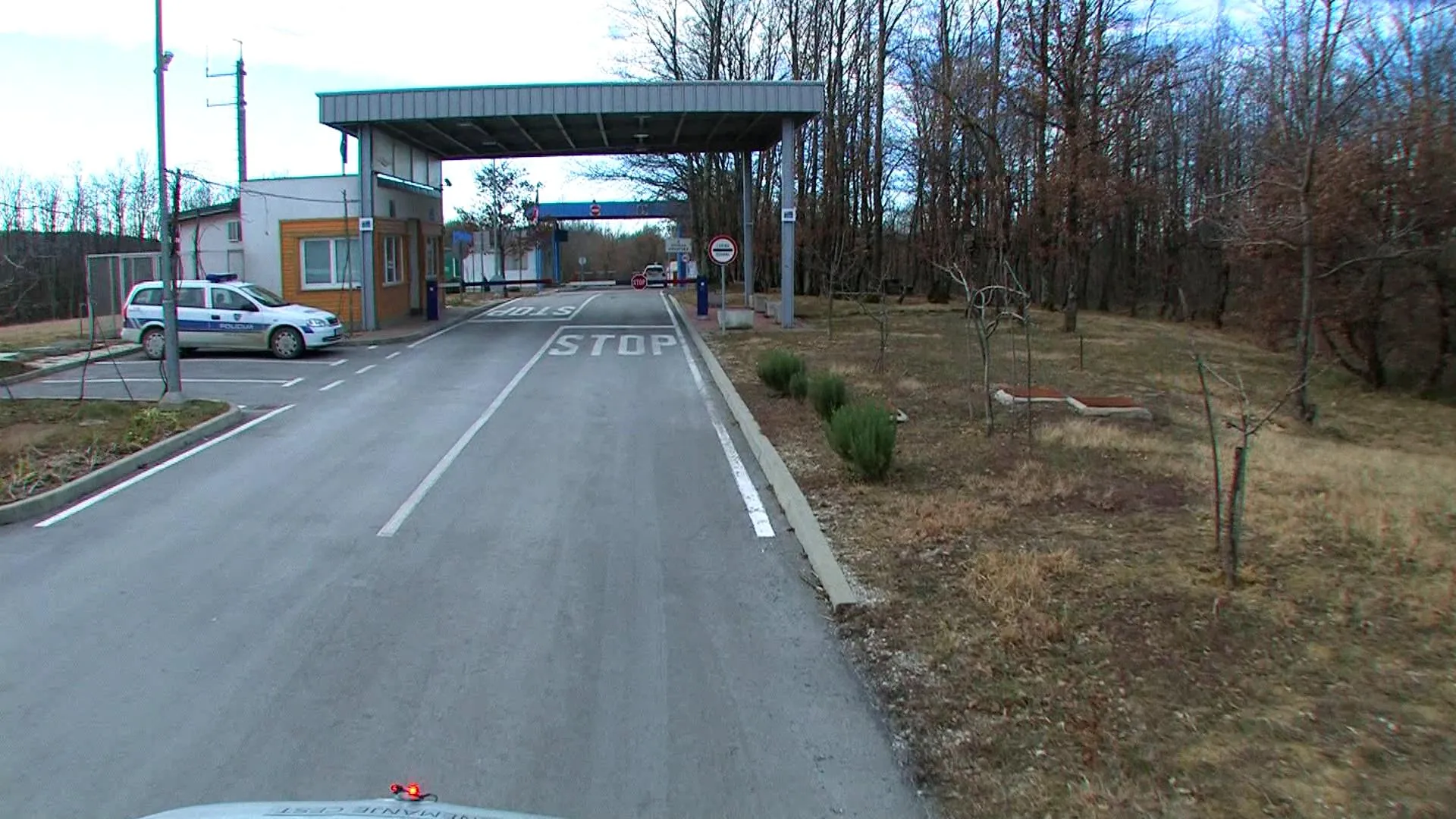 Photo showing: Mejni prehod za obmejni promet Brezovica pri Gradinu med RS in RH