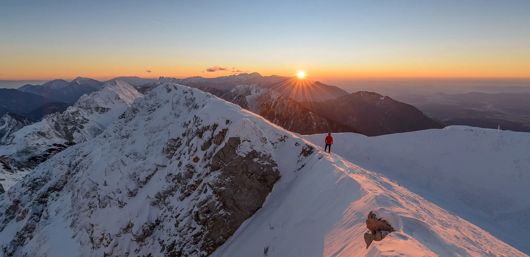 Photo showing: A self portrait on top of the local big mountain, Stol.