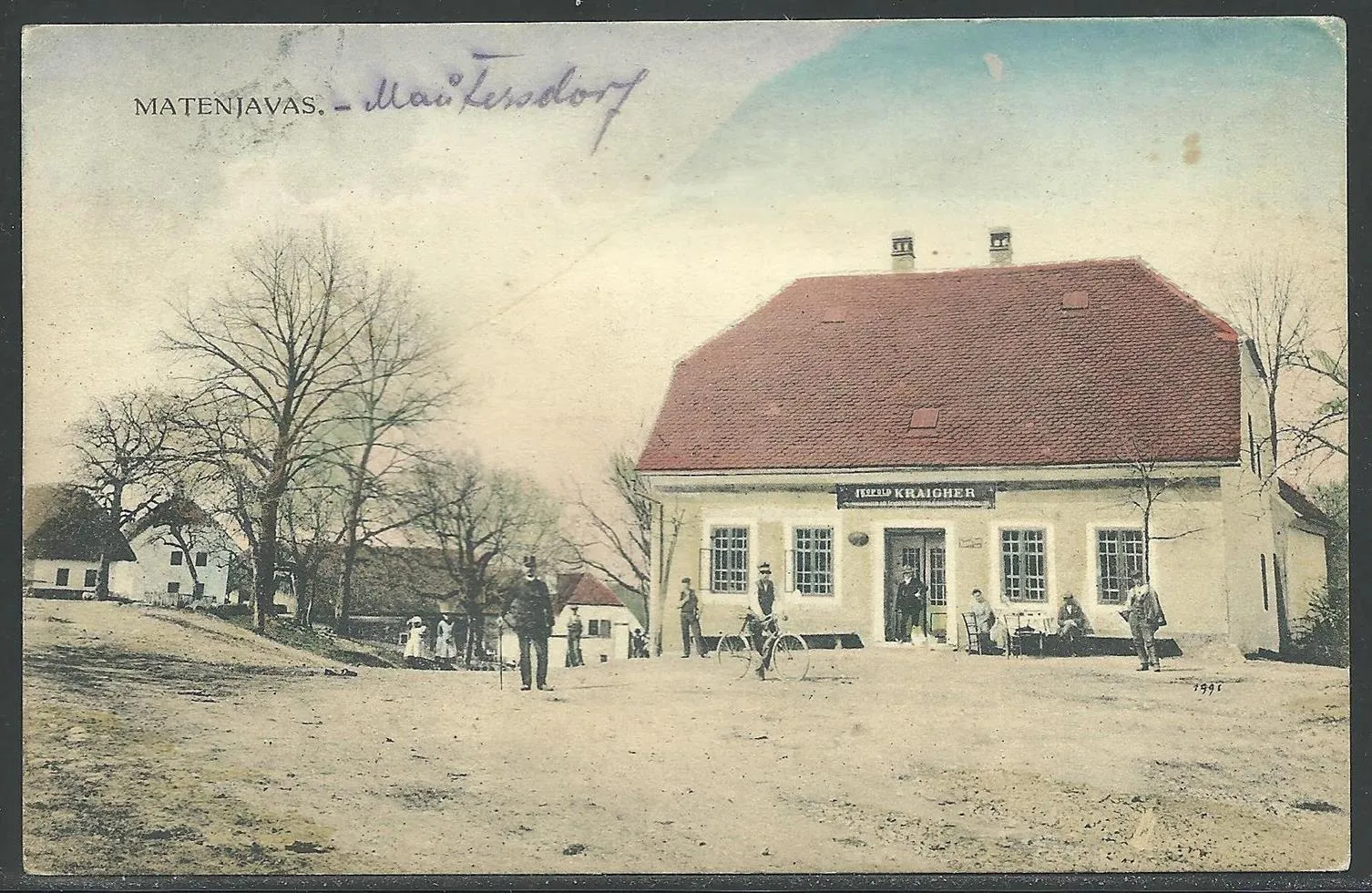 Photo showing: Postcard of Matenja vas.