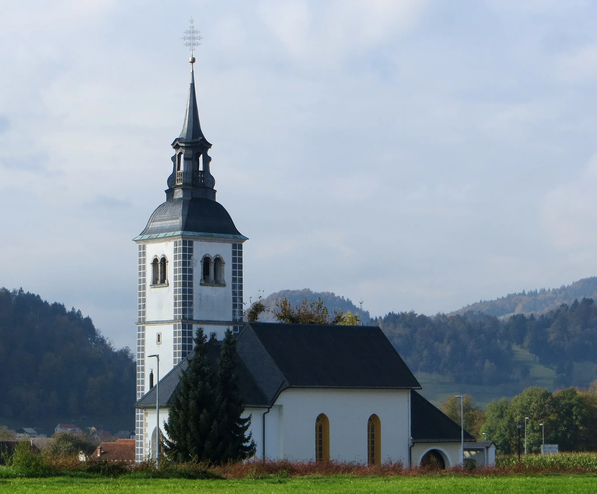 Photo showing: John the Baptist Church in Suha, Municipality of Škofja Loka, Slovenia