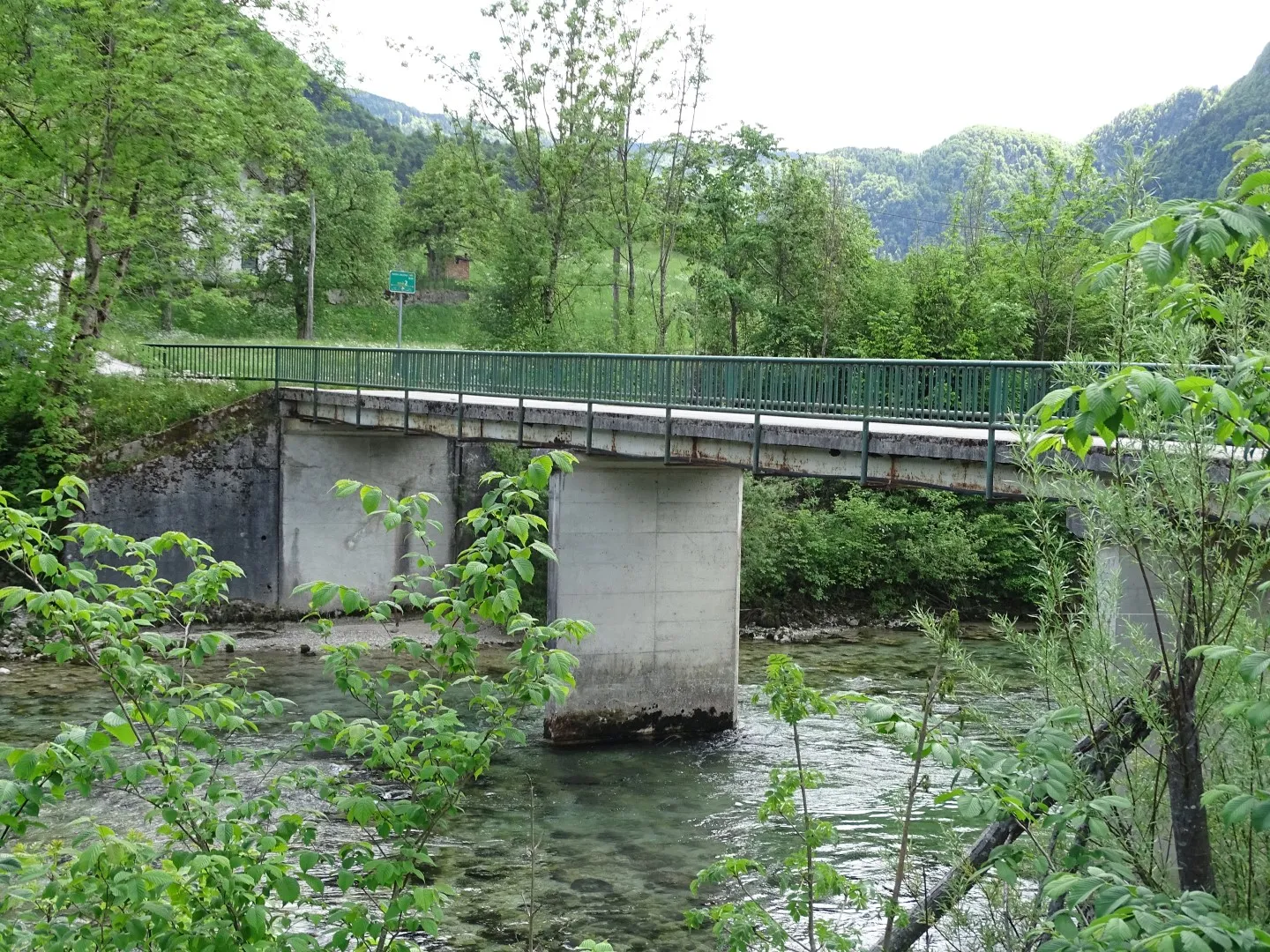 Photo showing: bridge across the river Sava at Kupljenik
