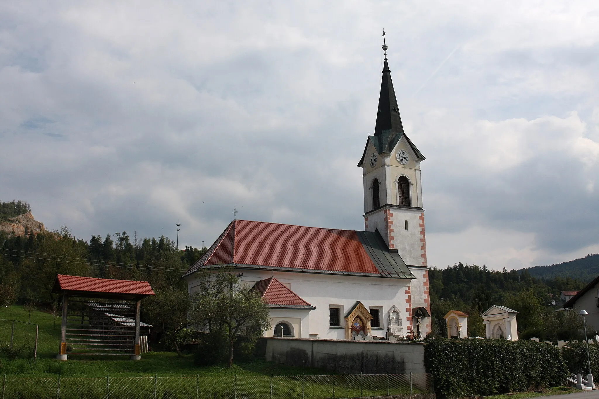 Photo showing: St. Anthony the Great church in Verd, Slovenia.