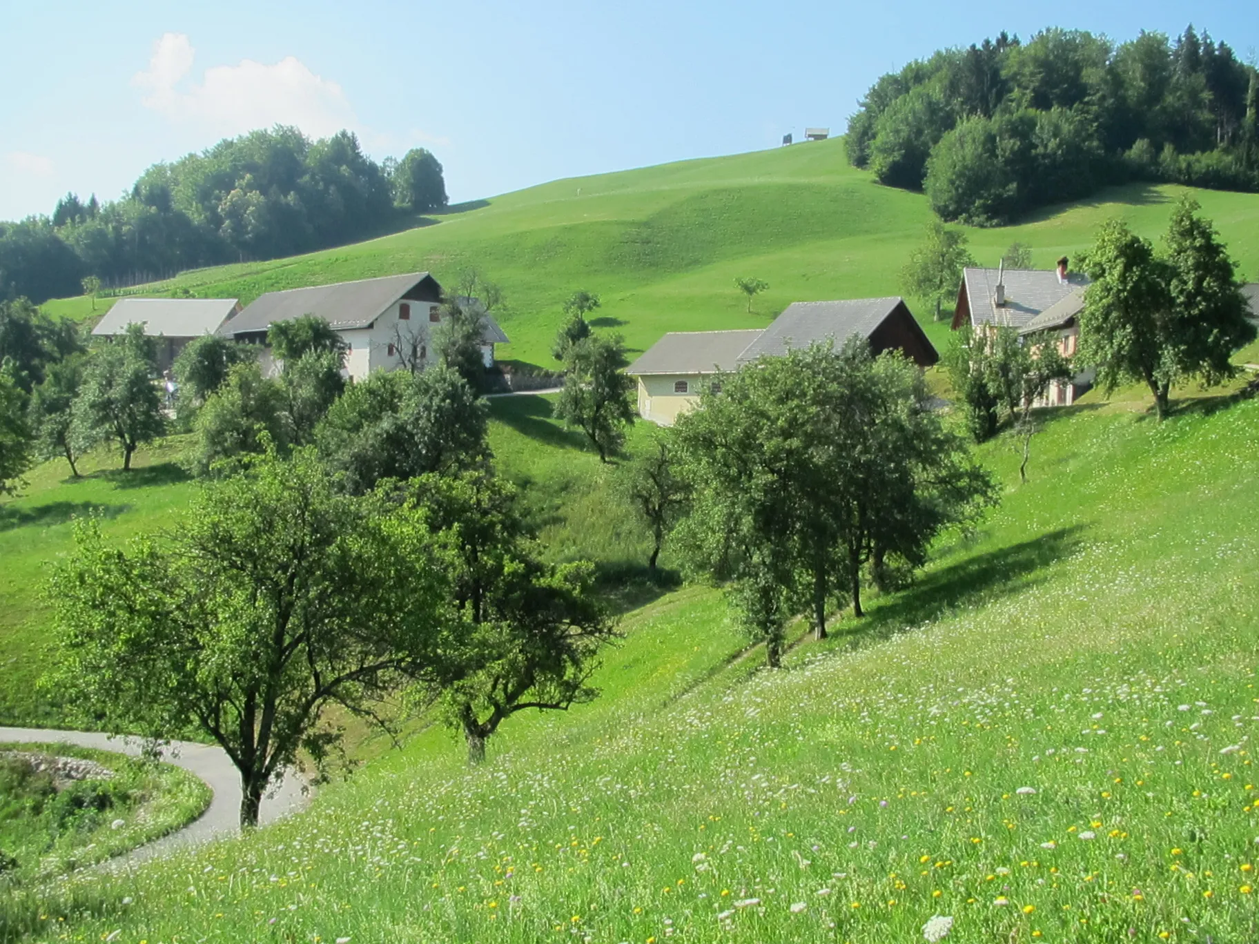 Photo showing: The Dolinec farm in Bukov Vrh nad Visokim, Municipality of Škofja Loka, Slovenia