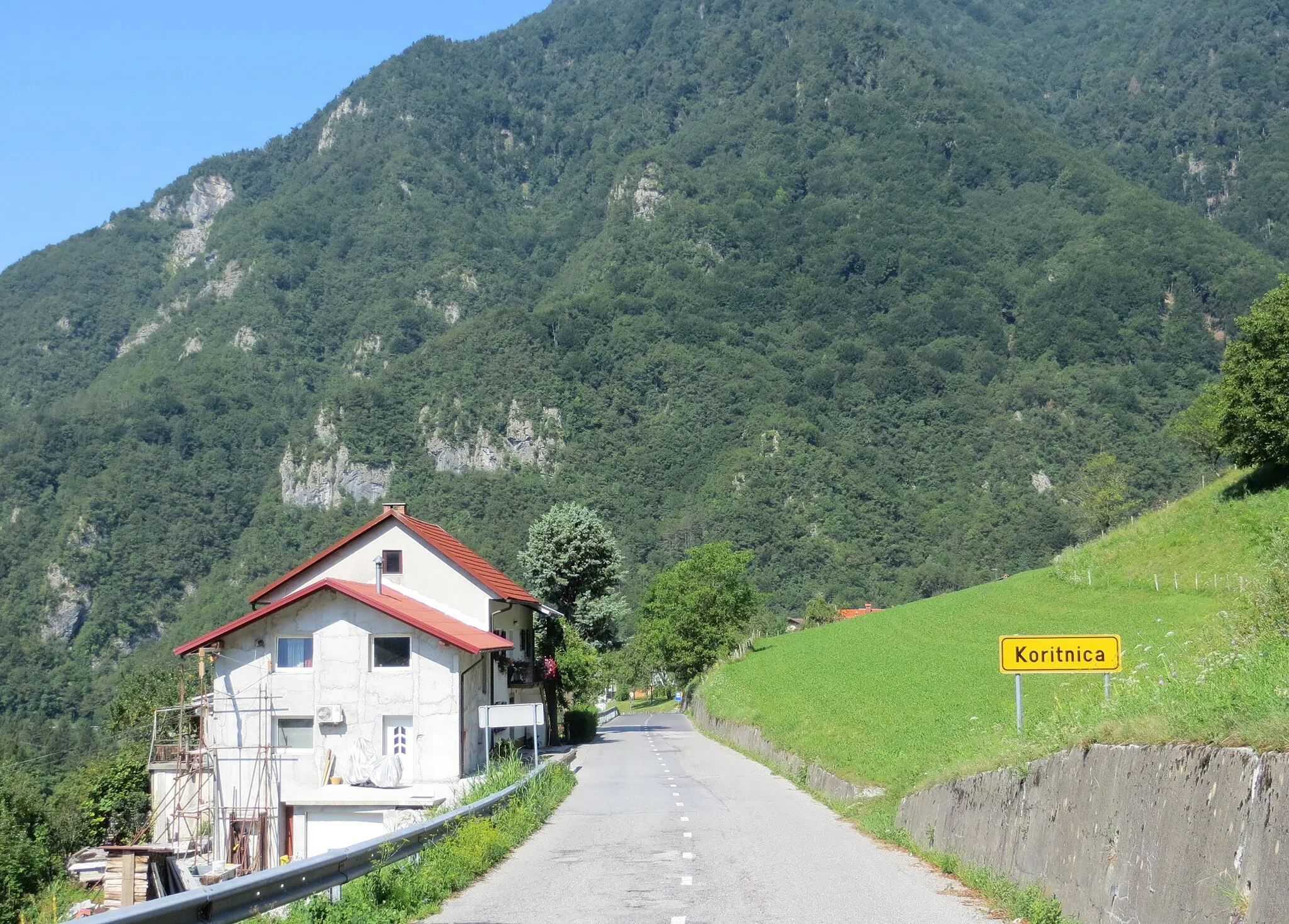 Photo showing: Koritnica, Municipality of Tolmin, Slovenia