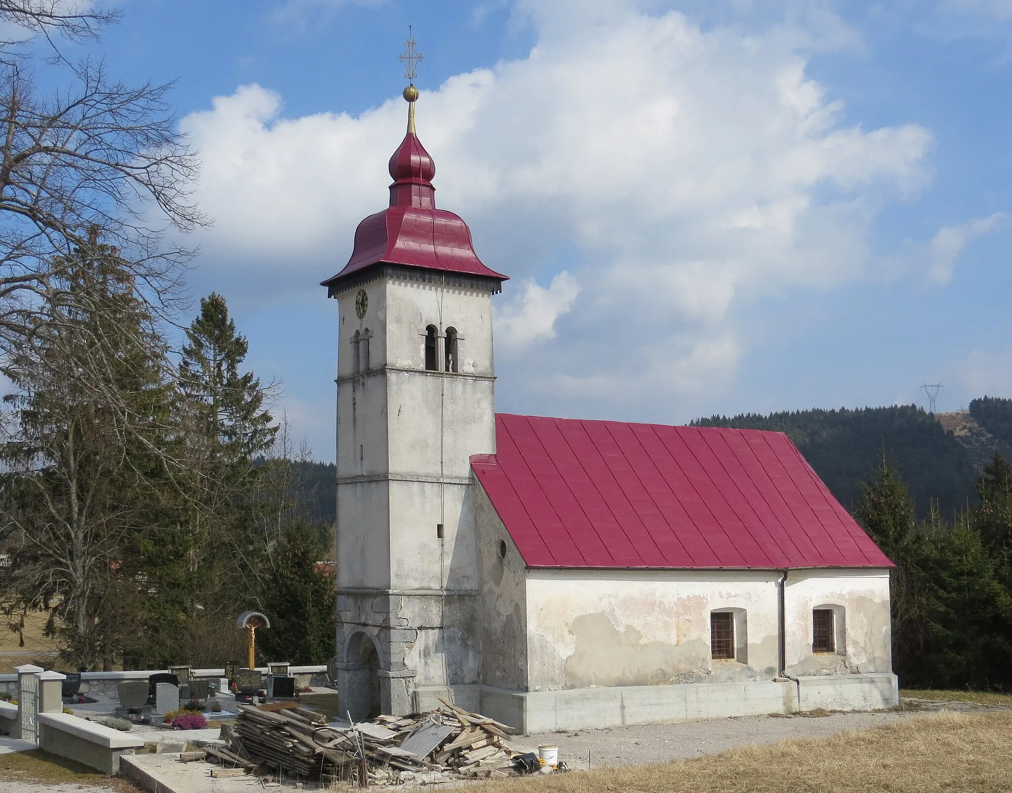Photo showing: Saint Anne's Church in Kožljek, Municipality of Cerknica, Slovenia
