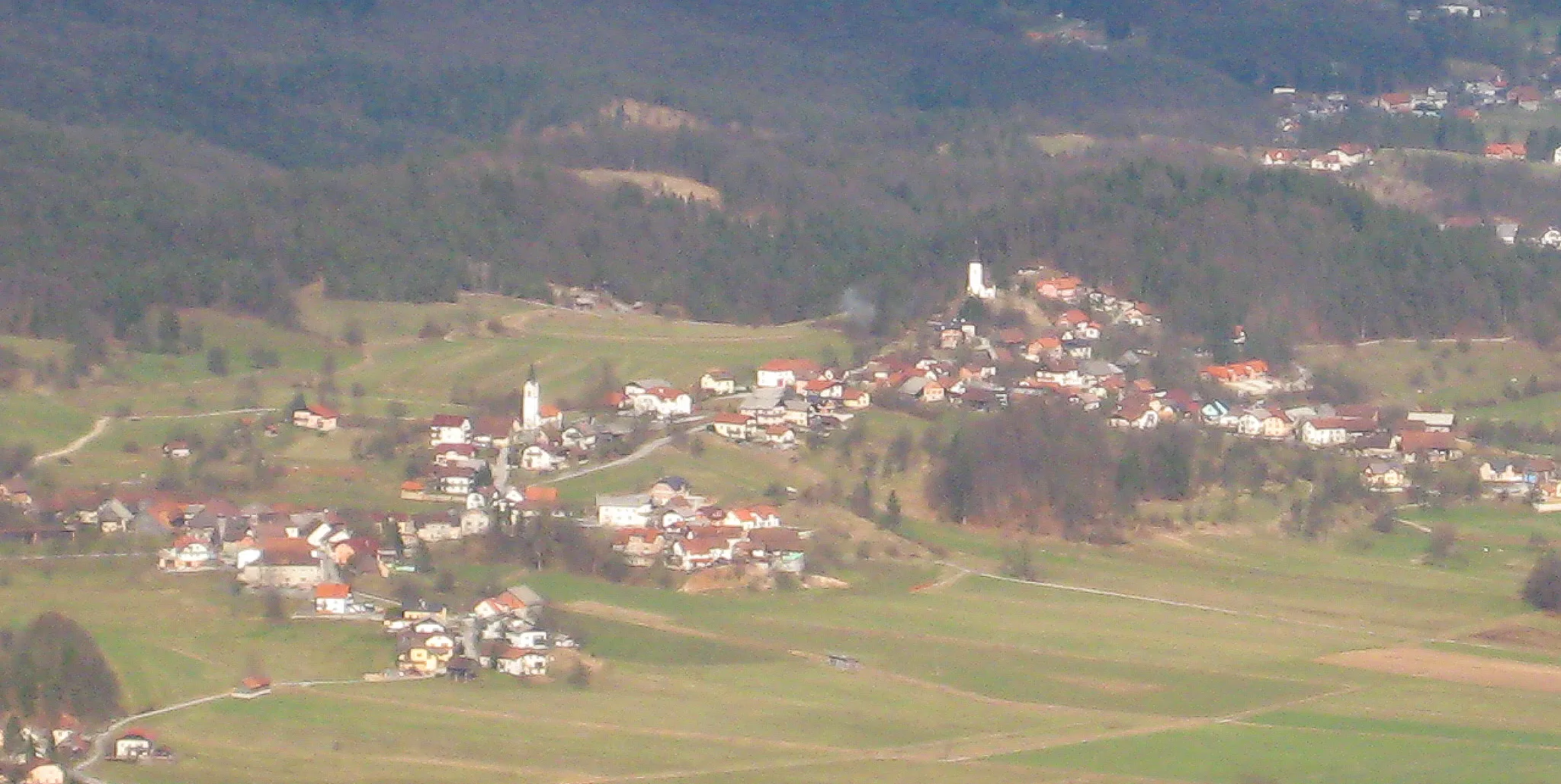 Photo showing: Mala and Velika Ligojna, villages in Slovenia