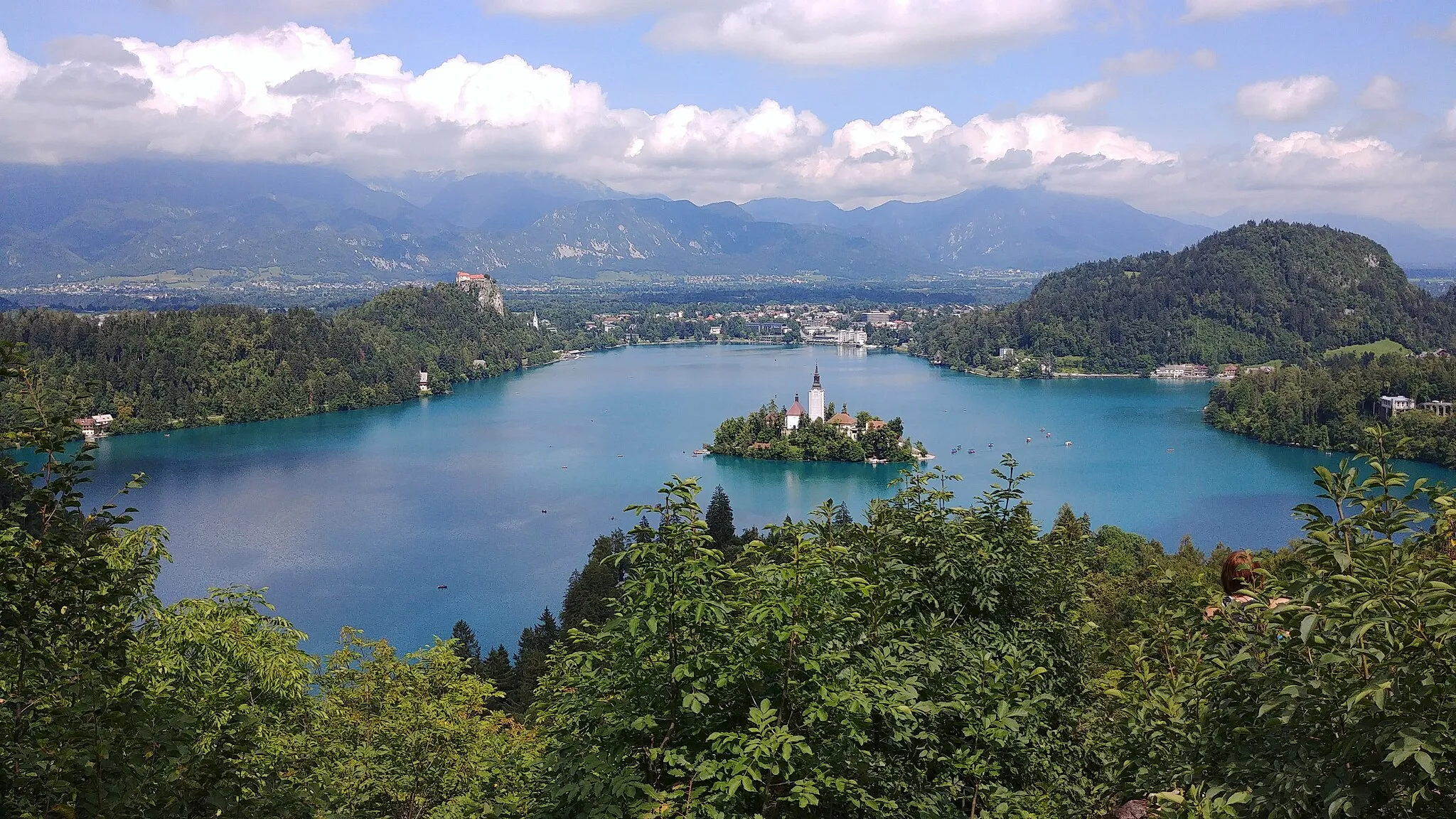 Photo showing: Letecký pohled na jezero Bled, Slovinsko