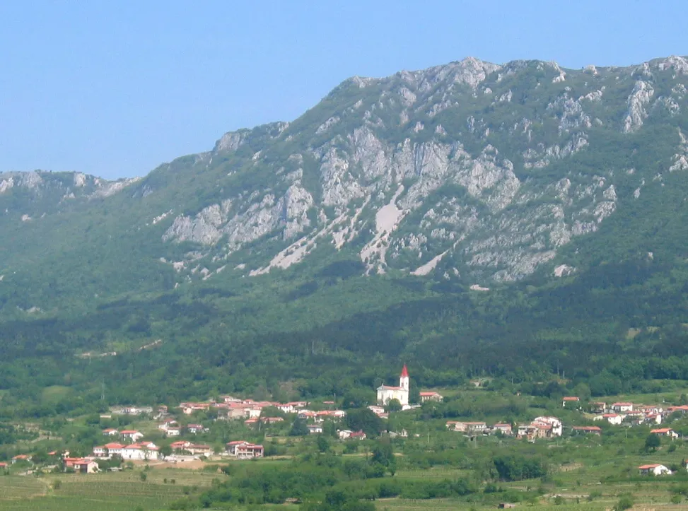 Photo showing: Budanje, a village in the Municipality of Ajdovščina