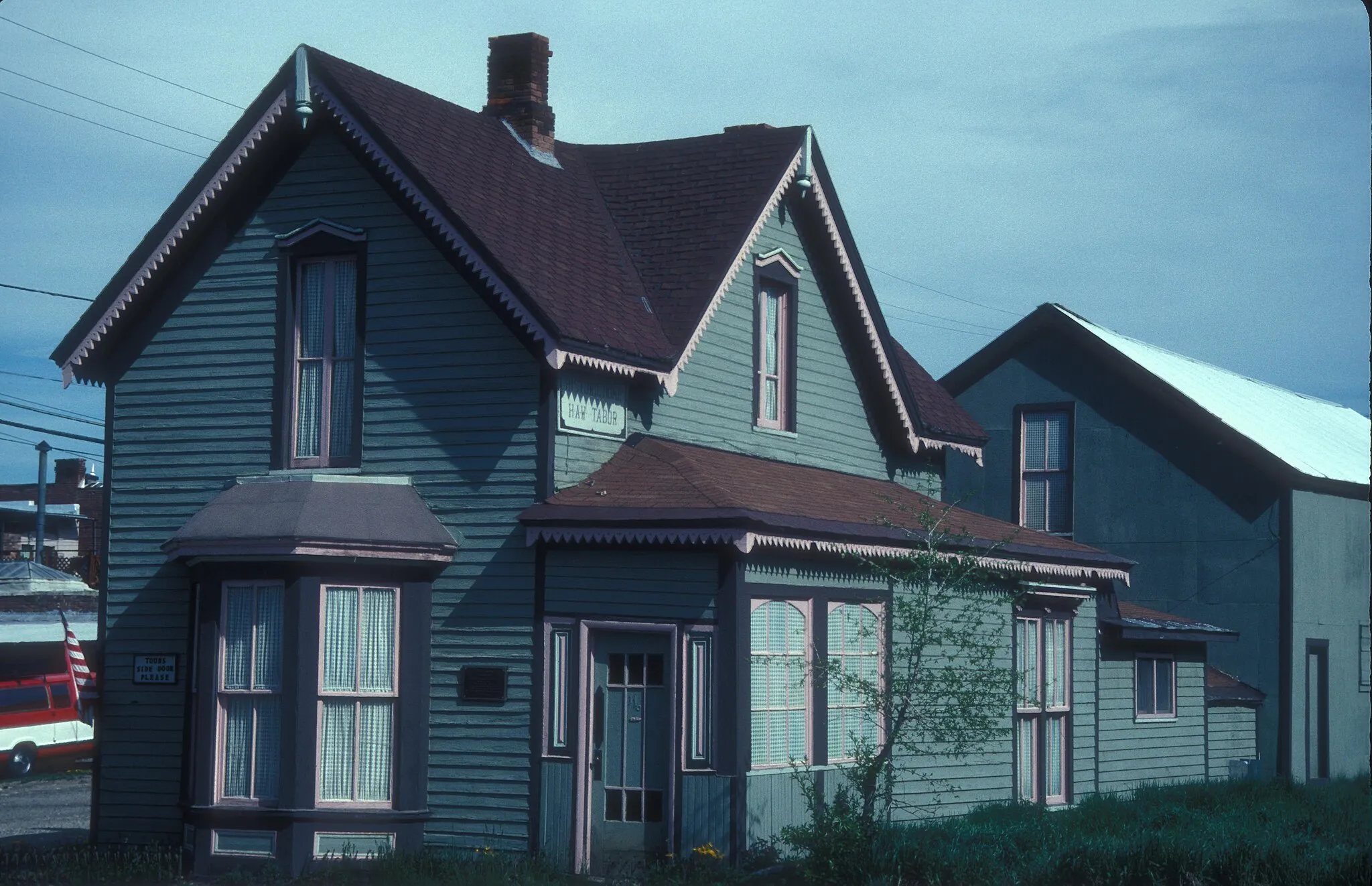 Photo showing: HORACE A. TABOR HOME; HERE TABOR,  THE BONANZA KING OF LEADVILLE,  LIVED WITH HIS FIRST WIFE AUGUSTA; BABY DOE TABOR NEVER LIVED IN THIS HOUSE