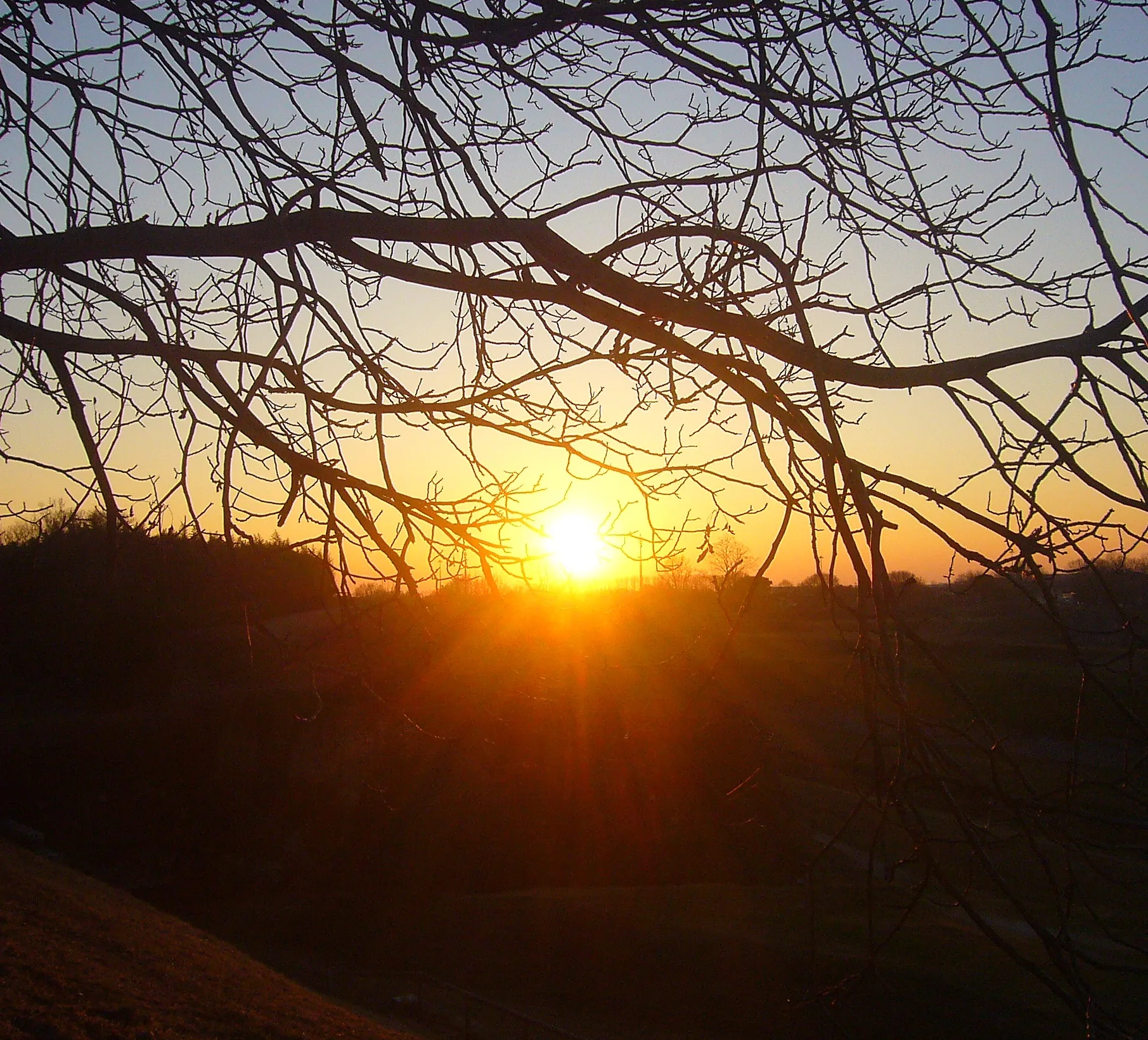 Photo showing: Il tramonto visto dal bastione di Porta Udine a Palmanova