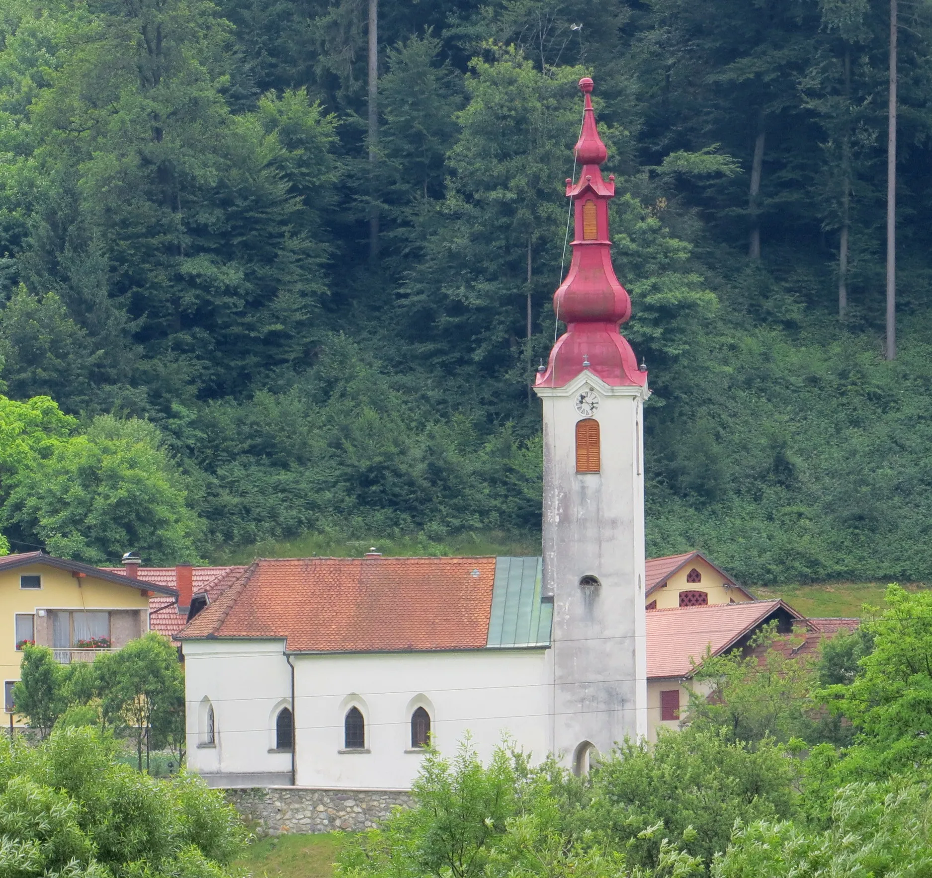 Photo showing: Mary Magdalene Church in Ločica pri Vranskem, Municipality of Vransko, Slovenia
