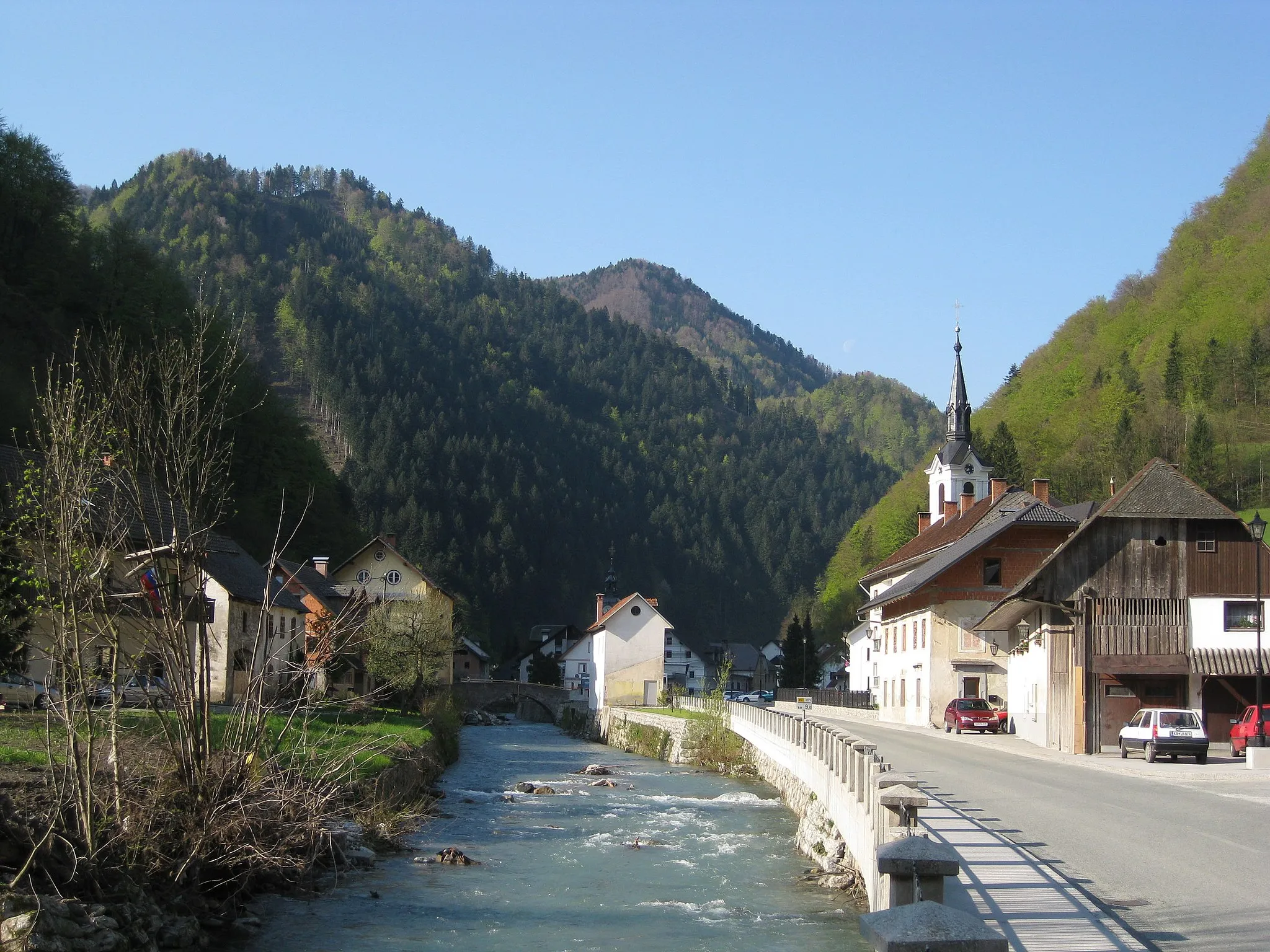 Photo showing: Železniki, town in Slovenia