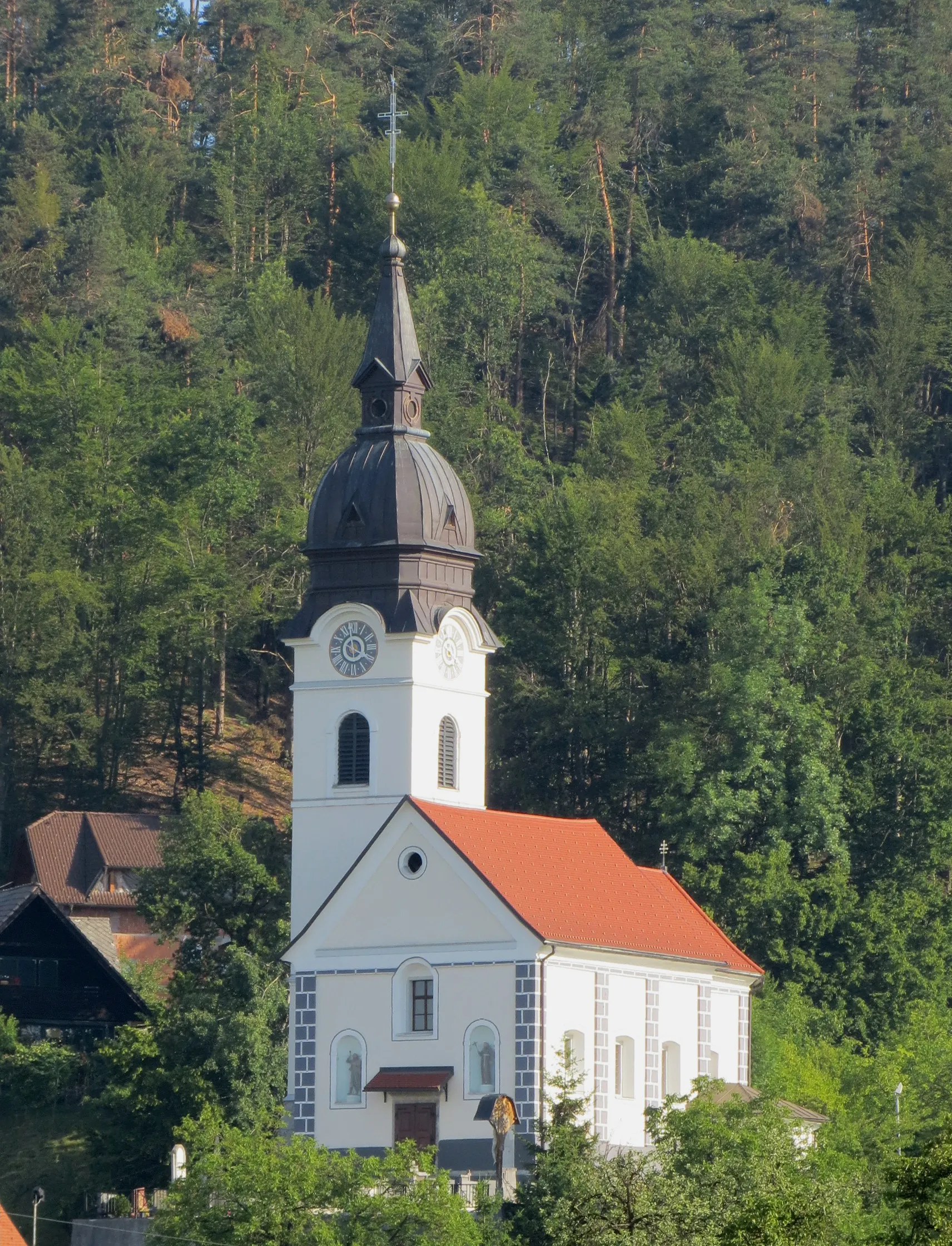 Photo showing: Saint Nicholas' Church in Podgorje, Municipality of Kamnik, Slovenia