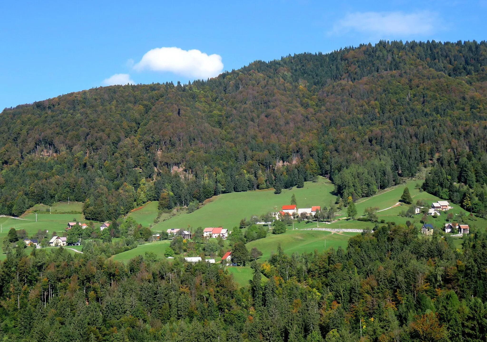 Photo showing: Gorenji Novaki, Municipality of Cerkno, Slovenia