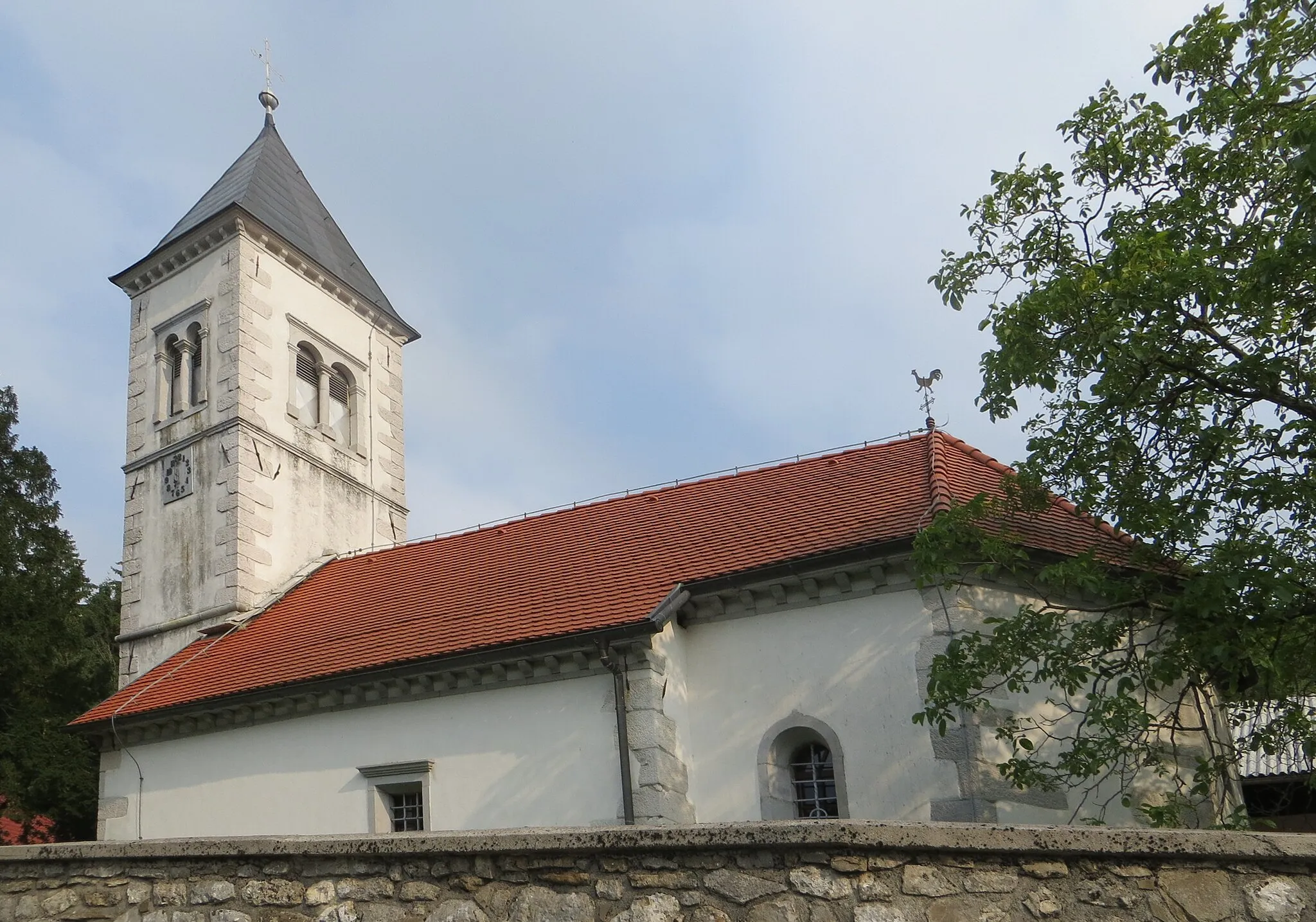 Photo showing: Holy Cross Church in Strane, Municipality of Postojna, Slovenia