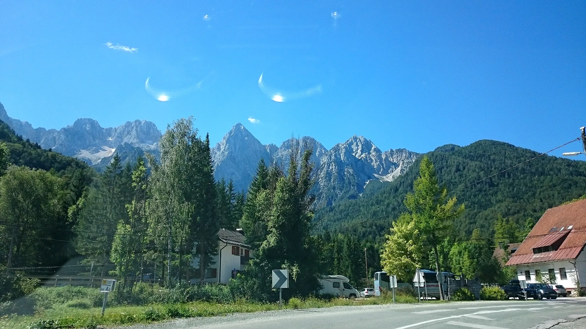 Photo showing: View of the Julian Alps from Gozd Martuljek, Slovenia