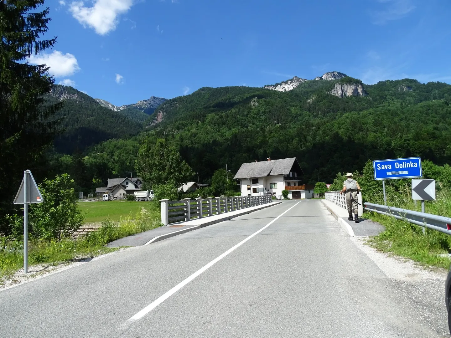 Photo showing: Bridge over the Sava Dolinka in Mojstrana (Kraje)