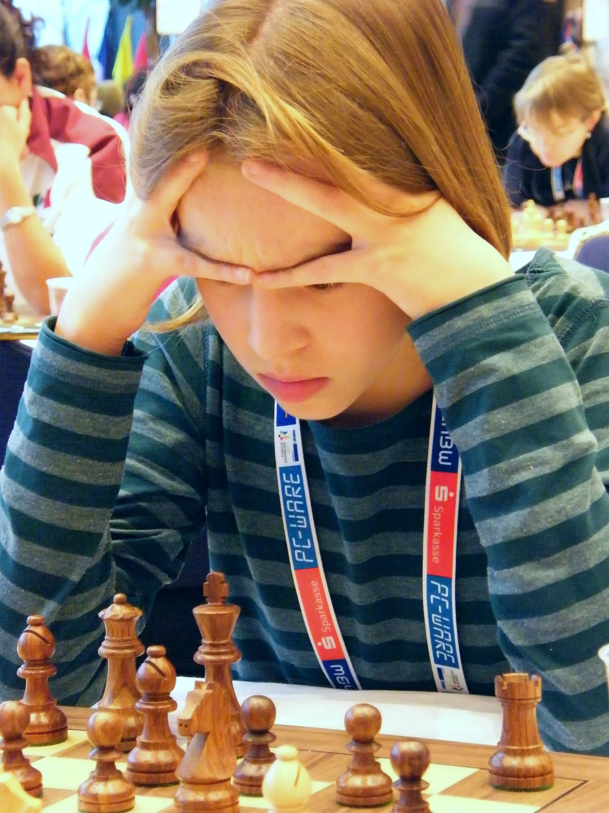 Photo showing: Hanna Marie Klek bei der 38. Schacholympiade in Dresden 2008