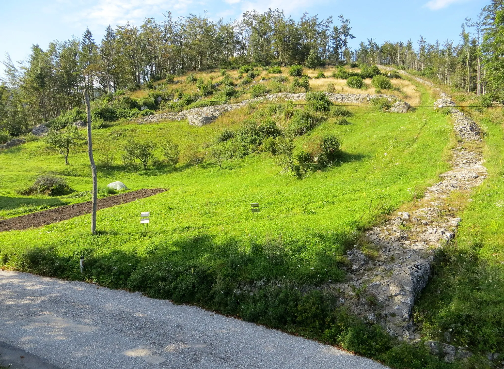 Photo showing: Remnants of the Roman fortress of Ad Pirum in the hamlet of Hrušica in Podkraj, Municipality of Ajdovščina, Slovenia