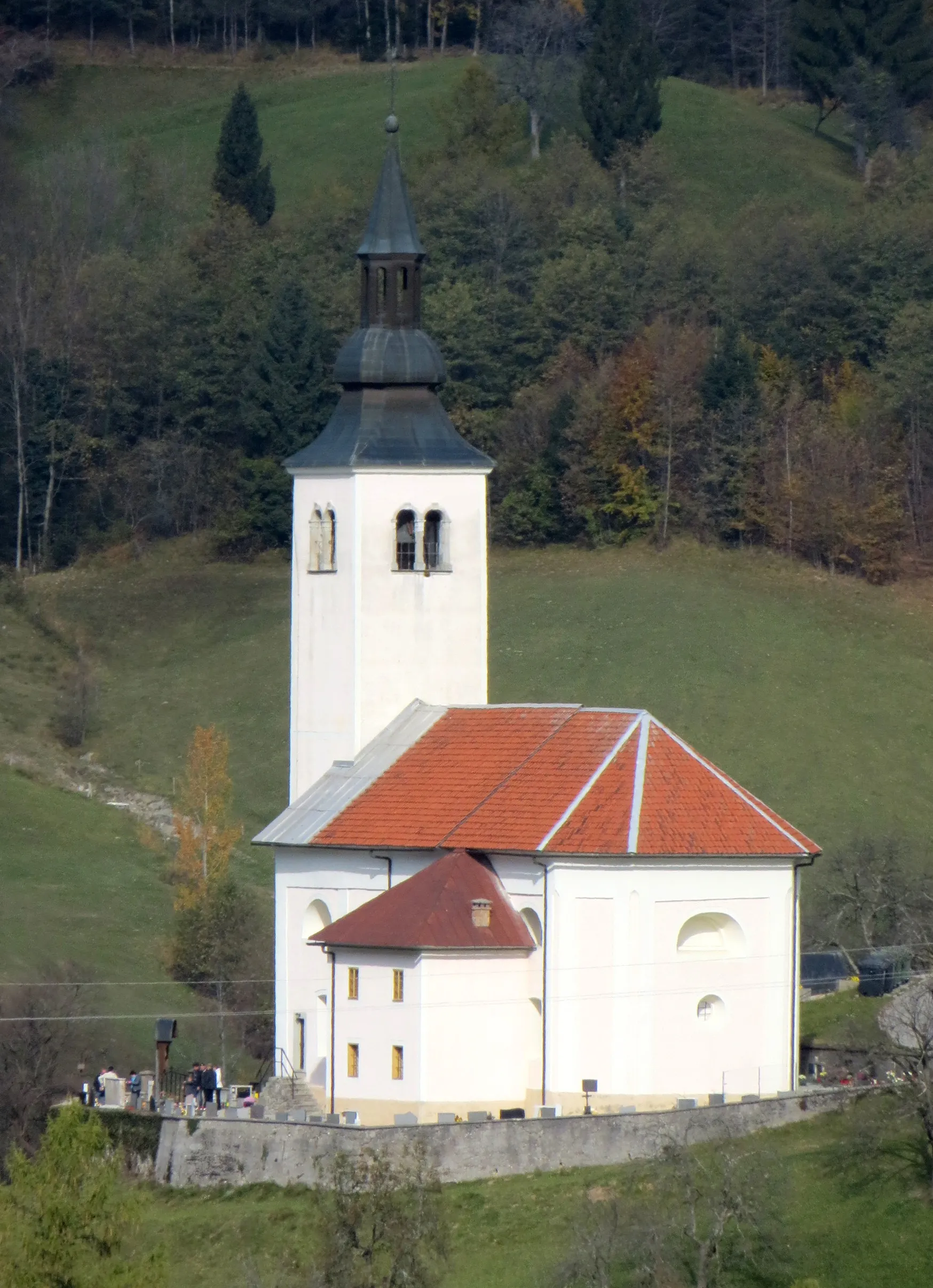 Photo showing: Saint Thomas's Church in Dolenji Novaki, Municipality of Cerkno, Slovenia