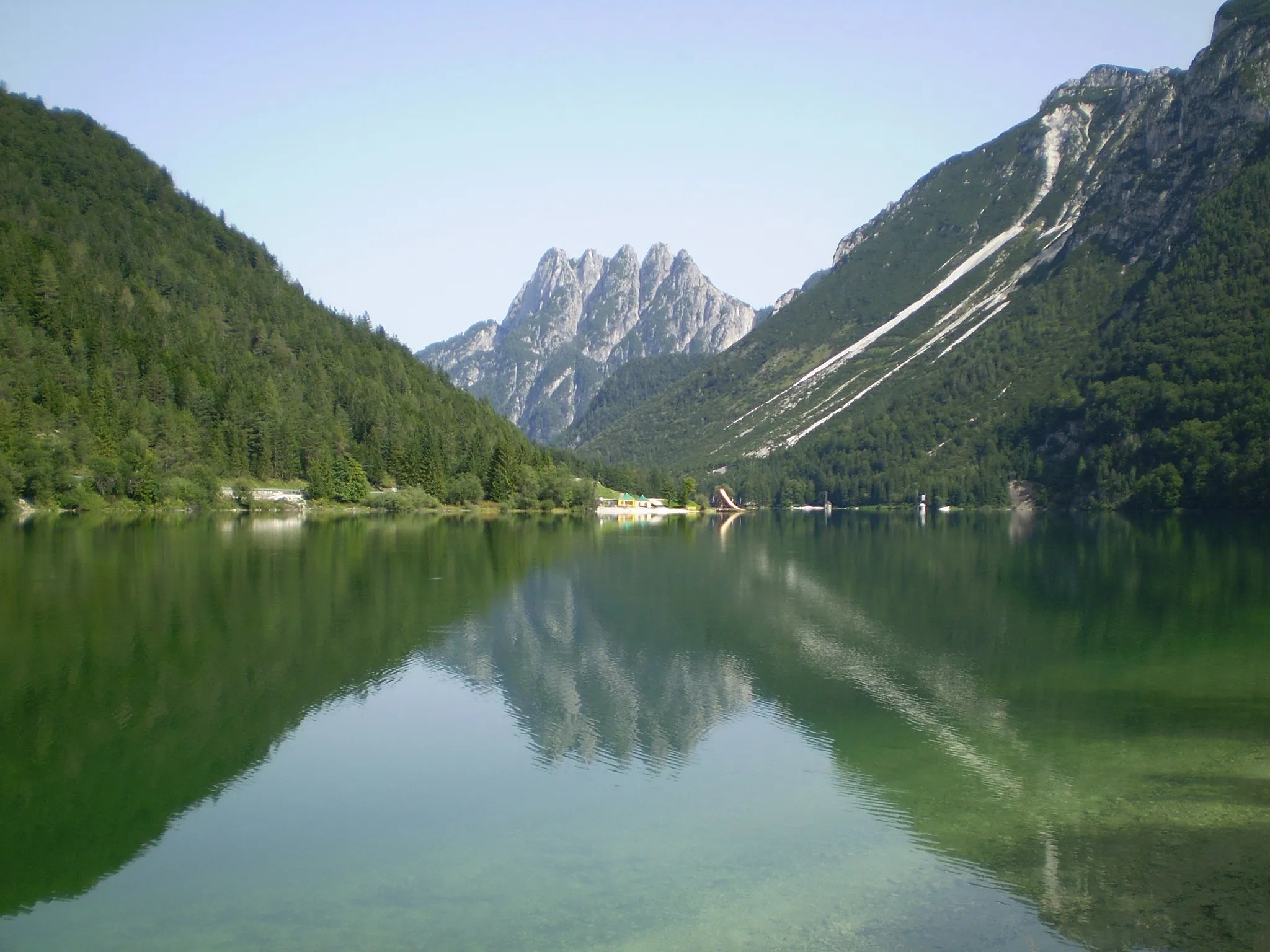 Photo showing: The Predil lake, municipality of Tarvisio, Italy