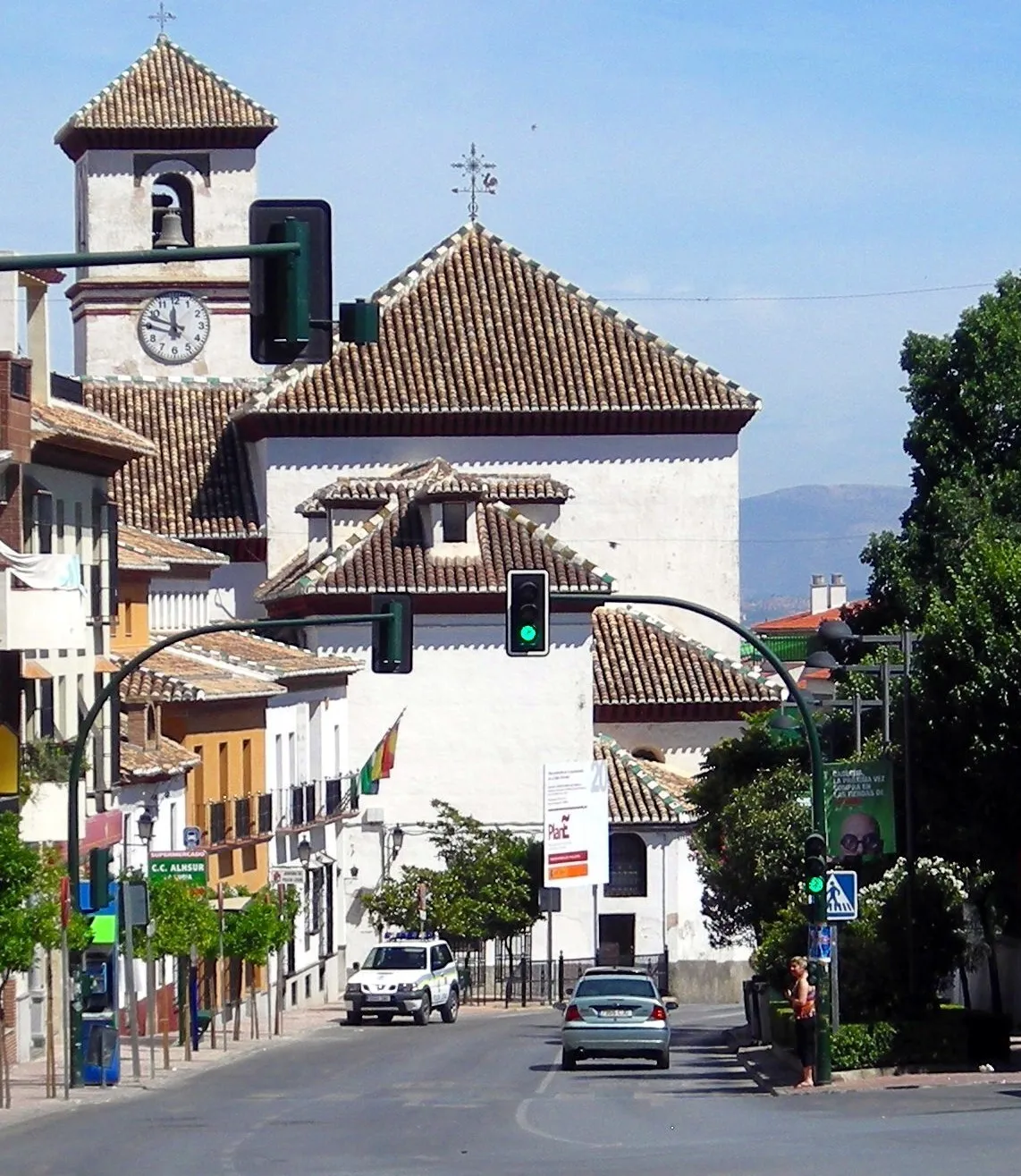 Photo showing: Vista de la Parroquia de la Asunción, en La Zubia (Granada)