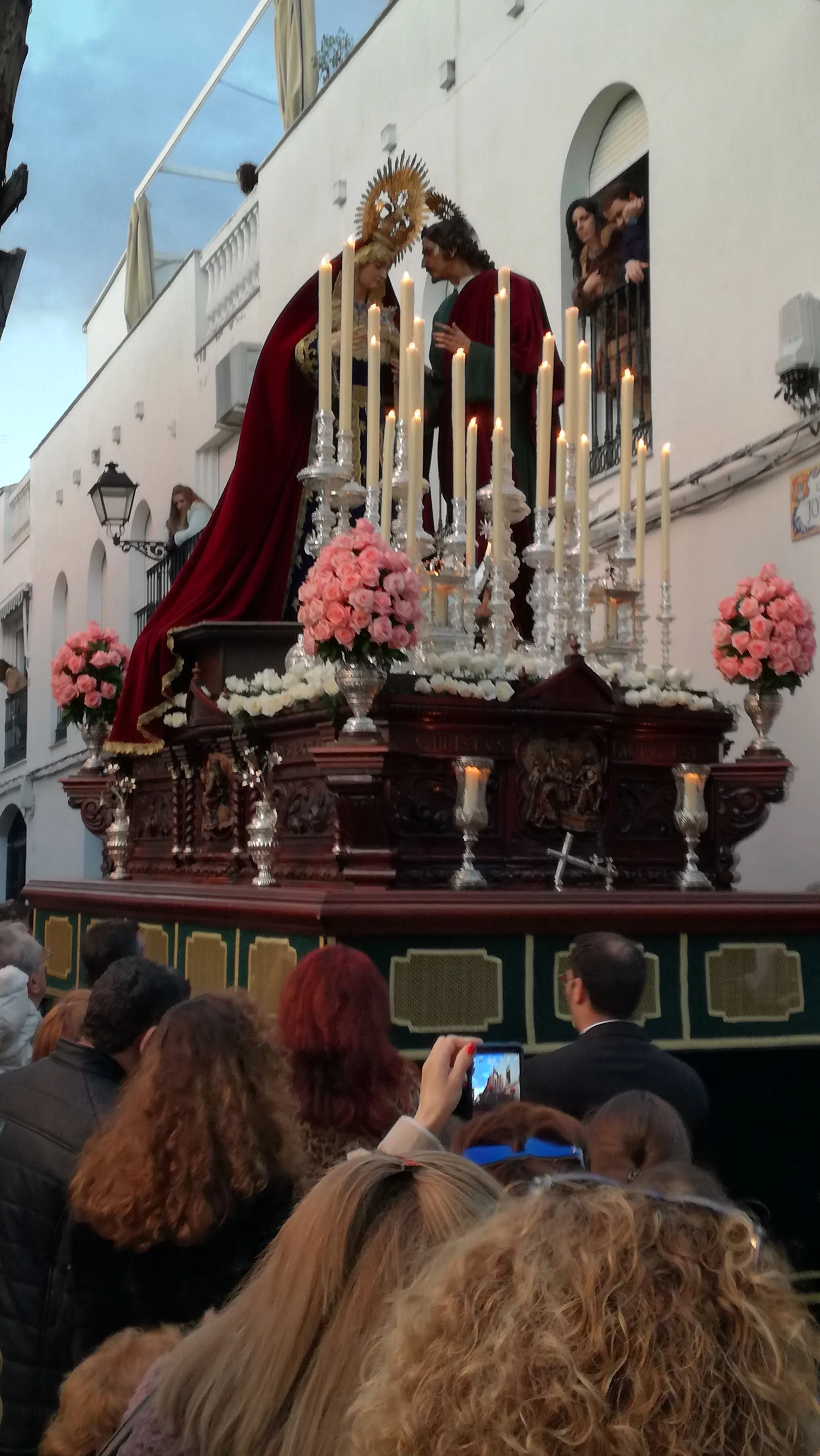 Photo showing: Nuestra Señora de los Dolores y San Juan Evangelista de la Cofradía de la Veracruz, Andújar, Jaén.
