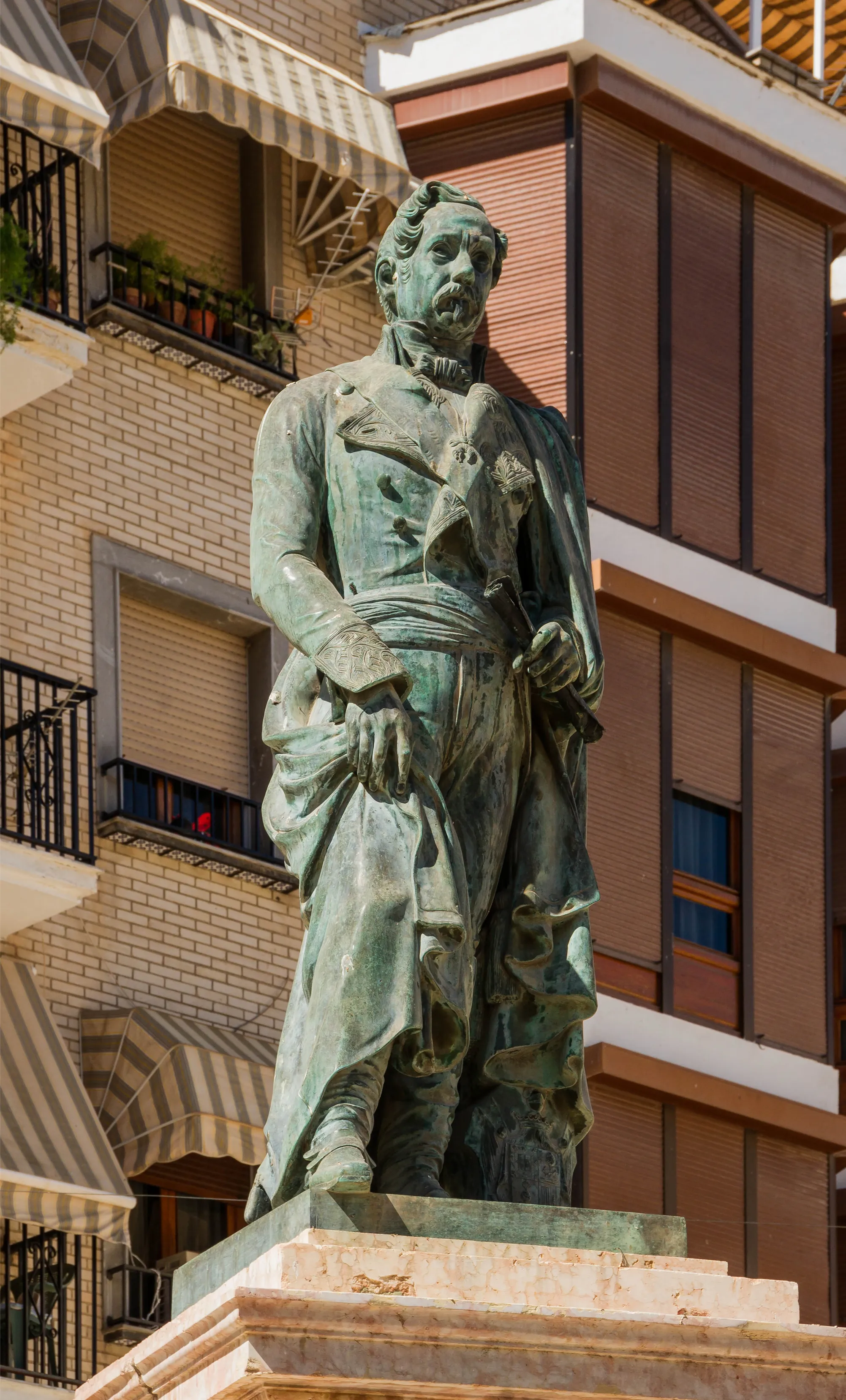Photo showing: Statue of Ramón María Narváez, 1st Duke of Valencia, in his native town, Loja, Andalusia, Spain.