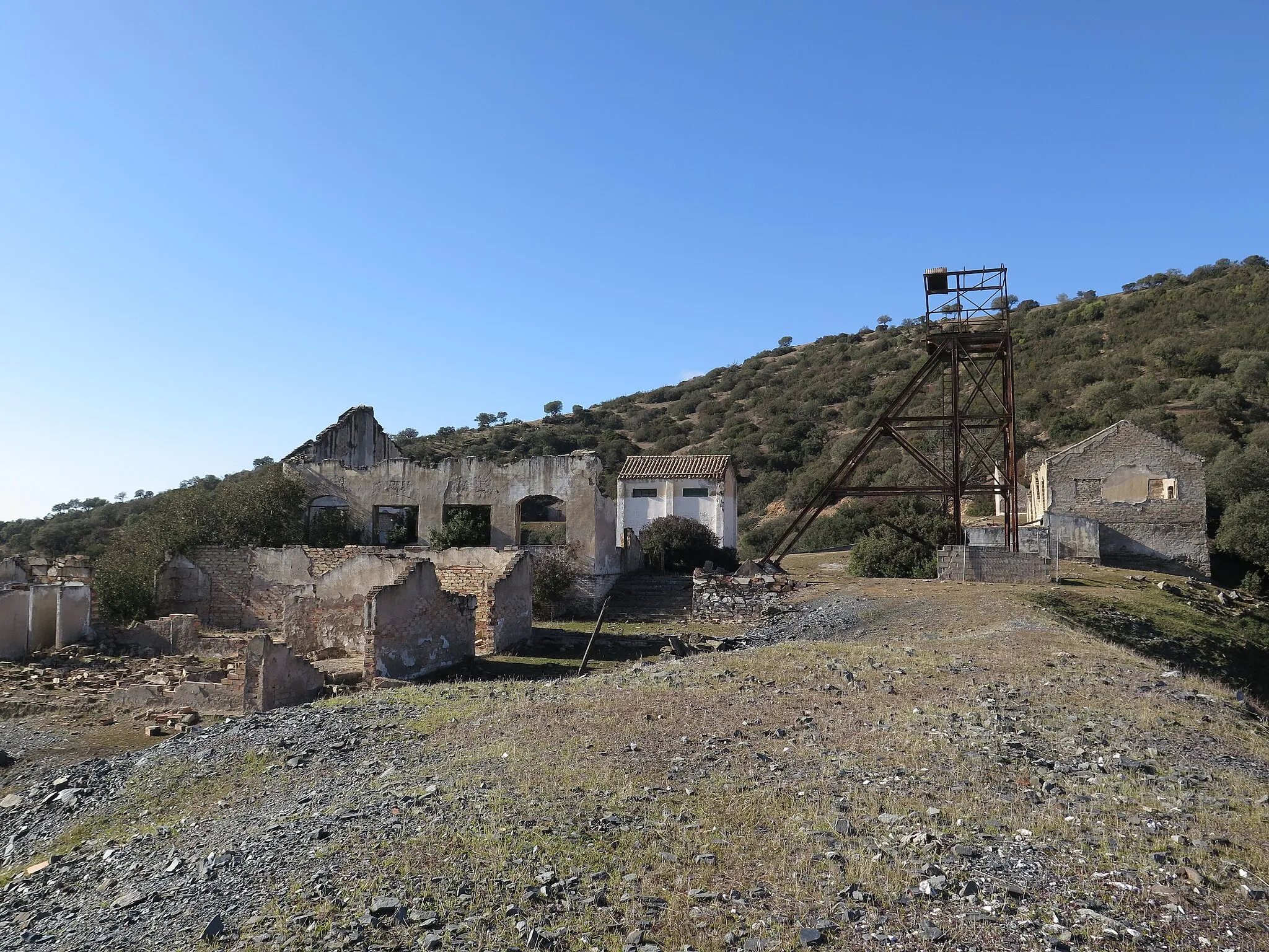 Photo showing: Abandoned mine at El Centenillo, Jaén.