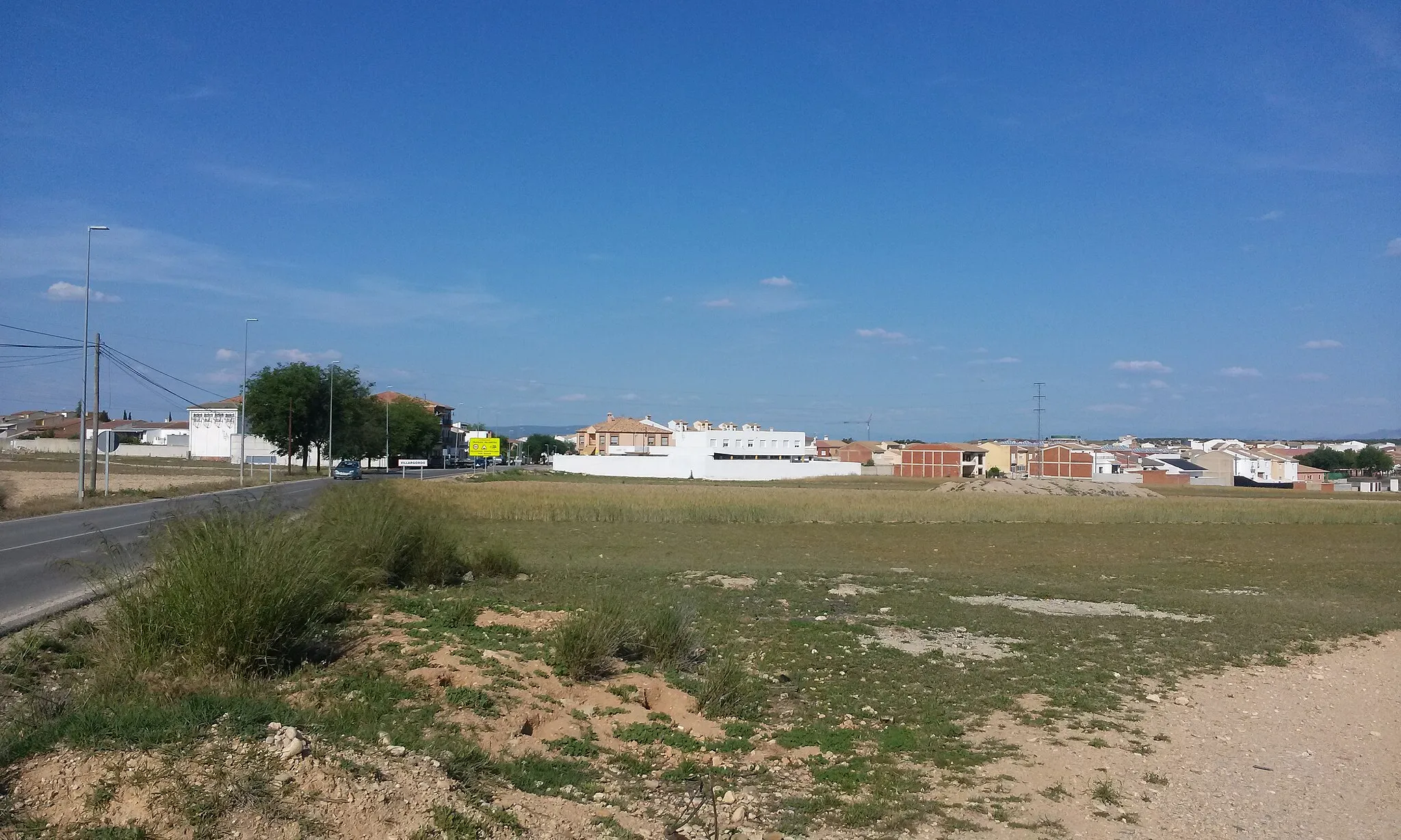 Photo showing: Vista de Villargordo desde la carretera a Jaén.