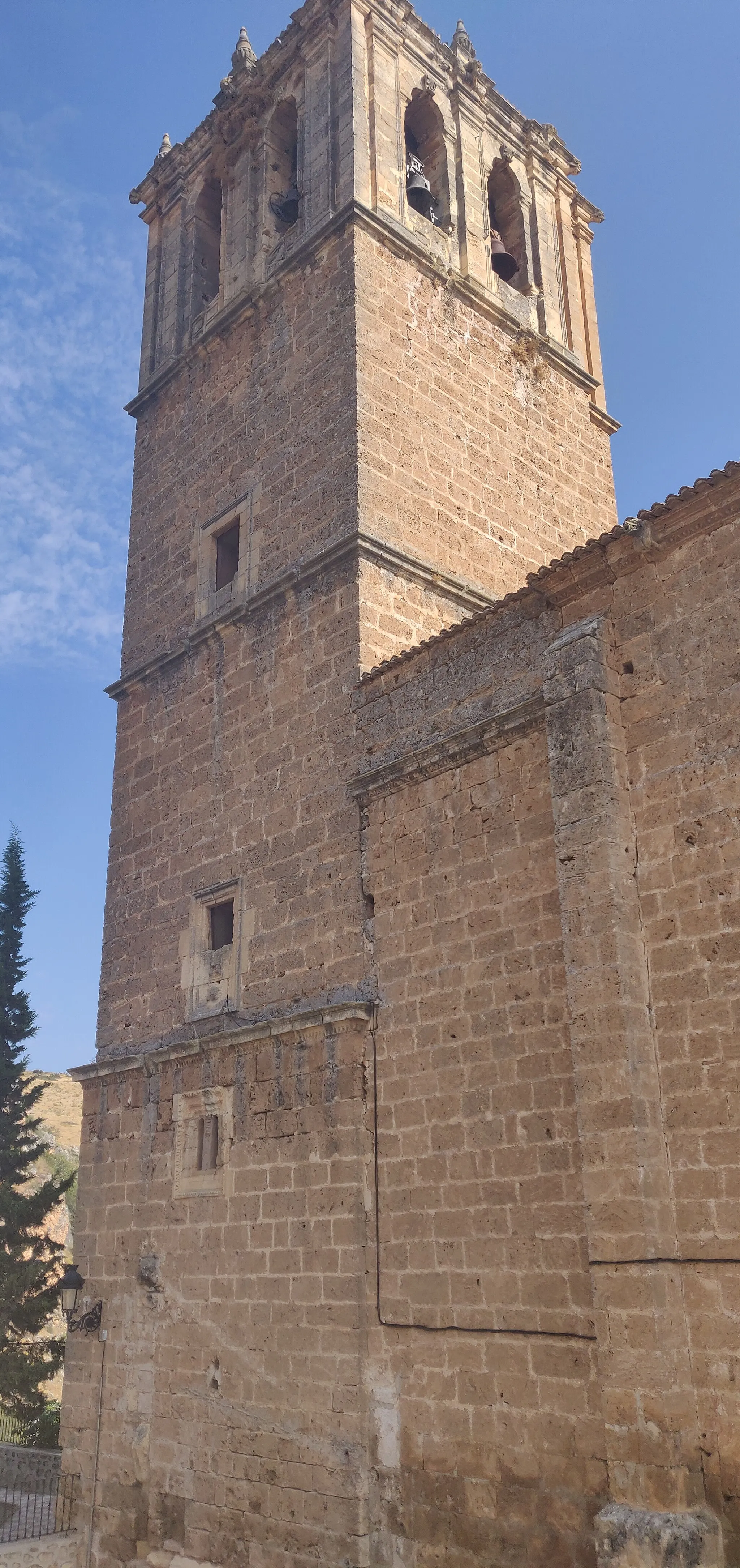 Photo showing: Iglesia Parroquial de la Encarnación (torre del campanario)